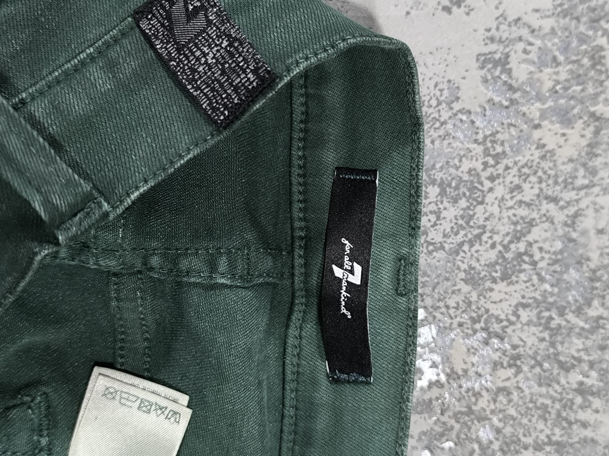 7 For All Mankind hedi slimane type skinny slim coated waxed jeans Size 27" / US 4 / IT 40 - 11 Thumbnail