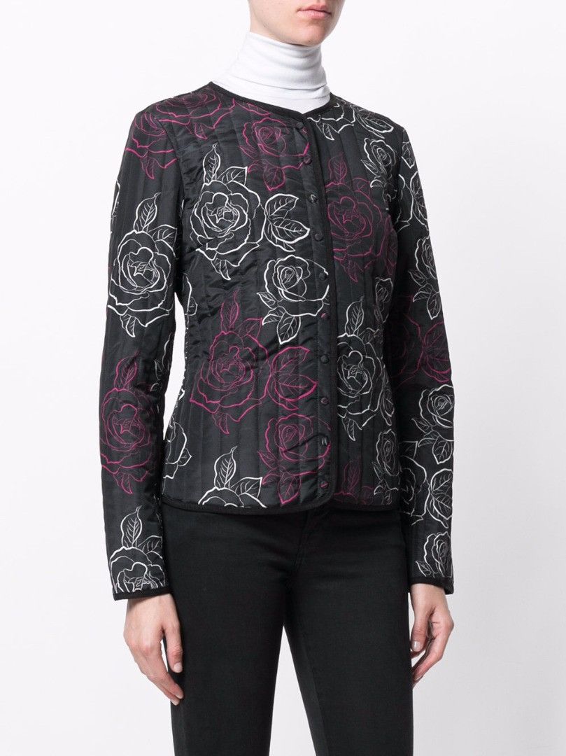 Armani ARMANI JEANS FANTASIA QUILT FLORA JACKET Size S / US 4 / IT 40 - 1 Thumbnail