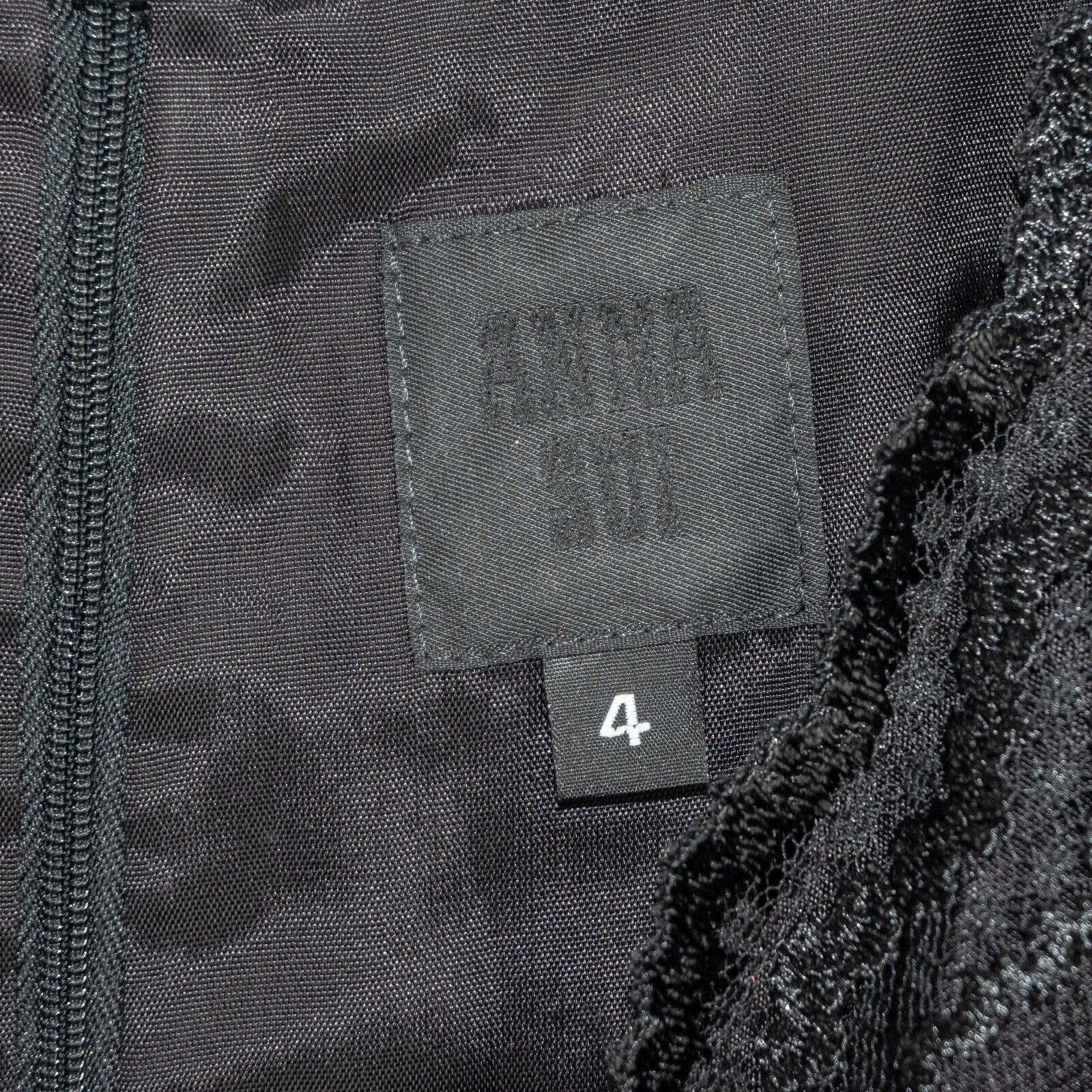Anna Sui ANNA SUI V-neck Lace Empire Waist Dress Sleeveless Black Size S / US 4 / IT 40 - 3 Thumbnail