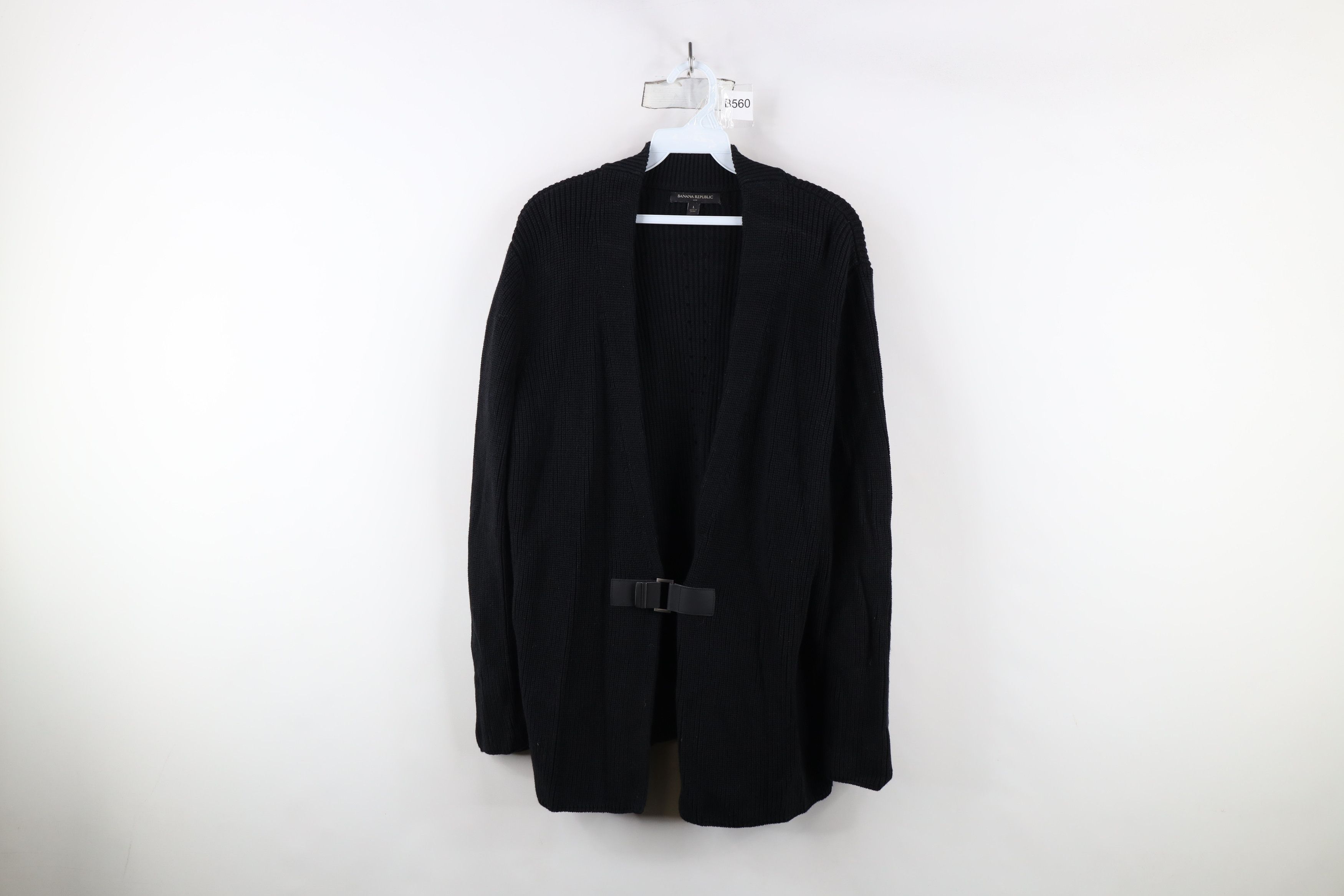 Banana Republic × Vintage Vintage Y2K Banana Republic Ribbed Knit Cardigan Sweater Size L / US 10 / IT 46 - 1 Thumbnail