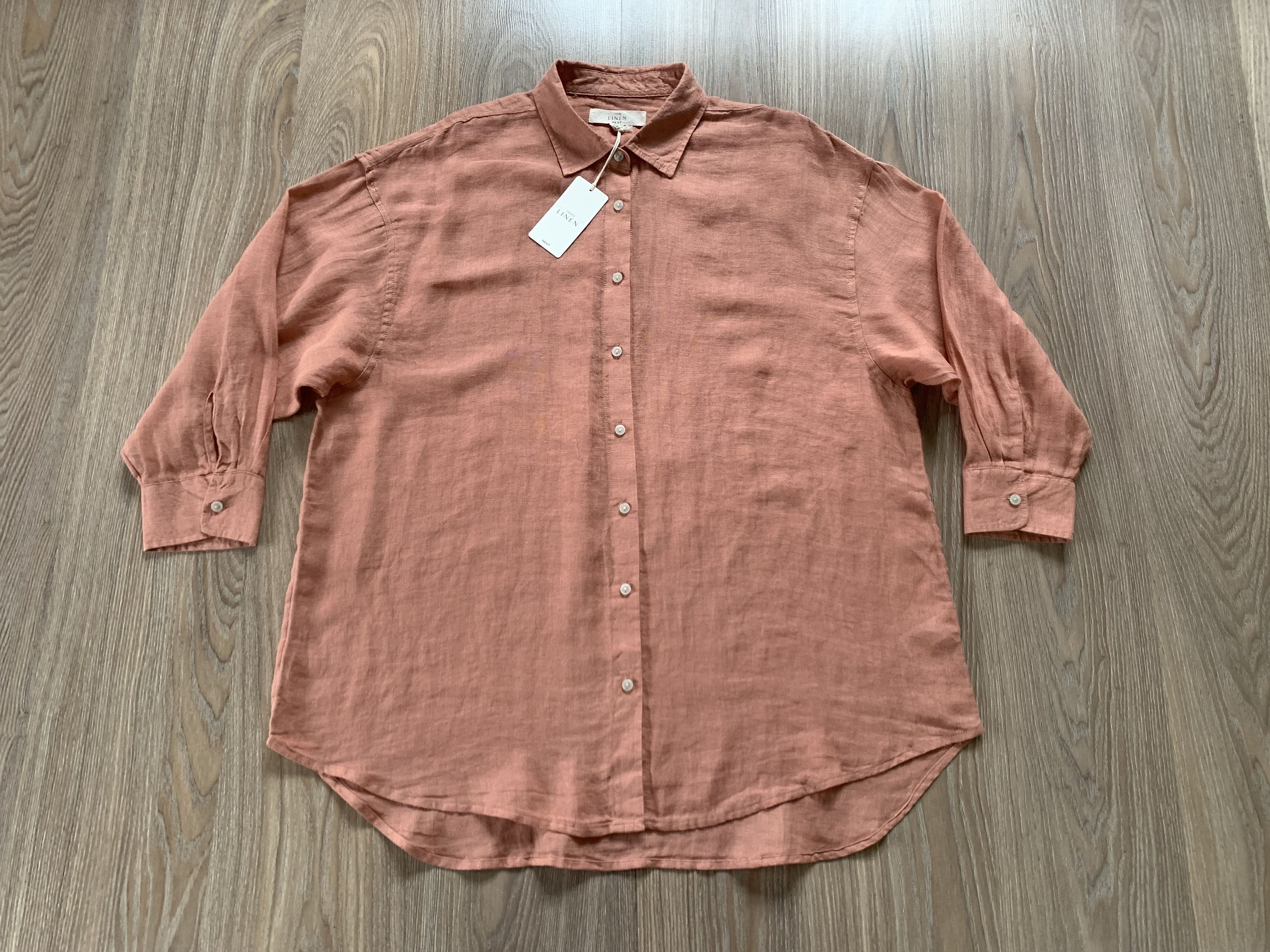 NEXT Men`s Next Linen Shirt Size US L / EU 52-54 / 3 - 2 Thumbnail