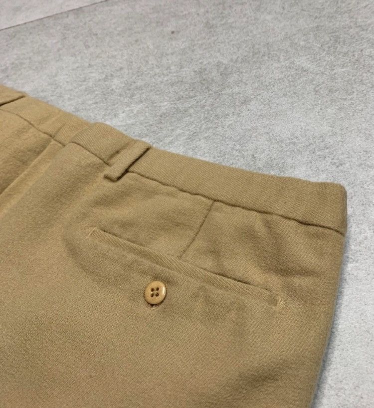 Burberry 90s Burberry Cream vintage wool blend Pleated chino trousers Size US 36 / EU 52 - 6 Thumbnail