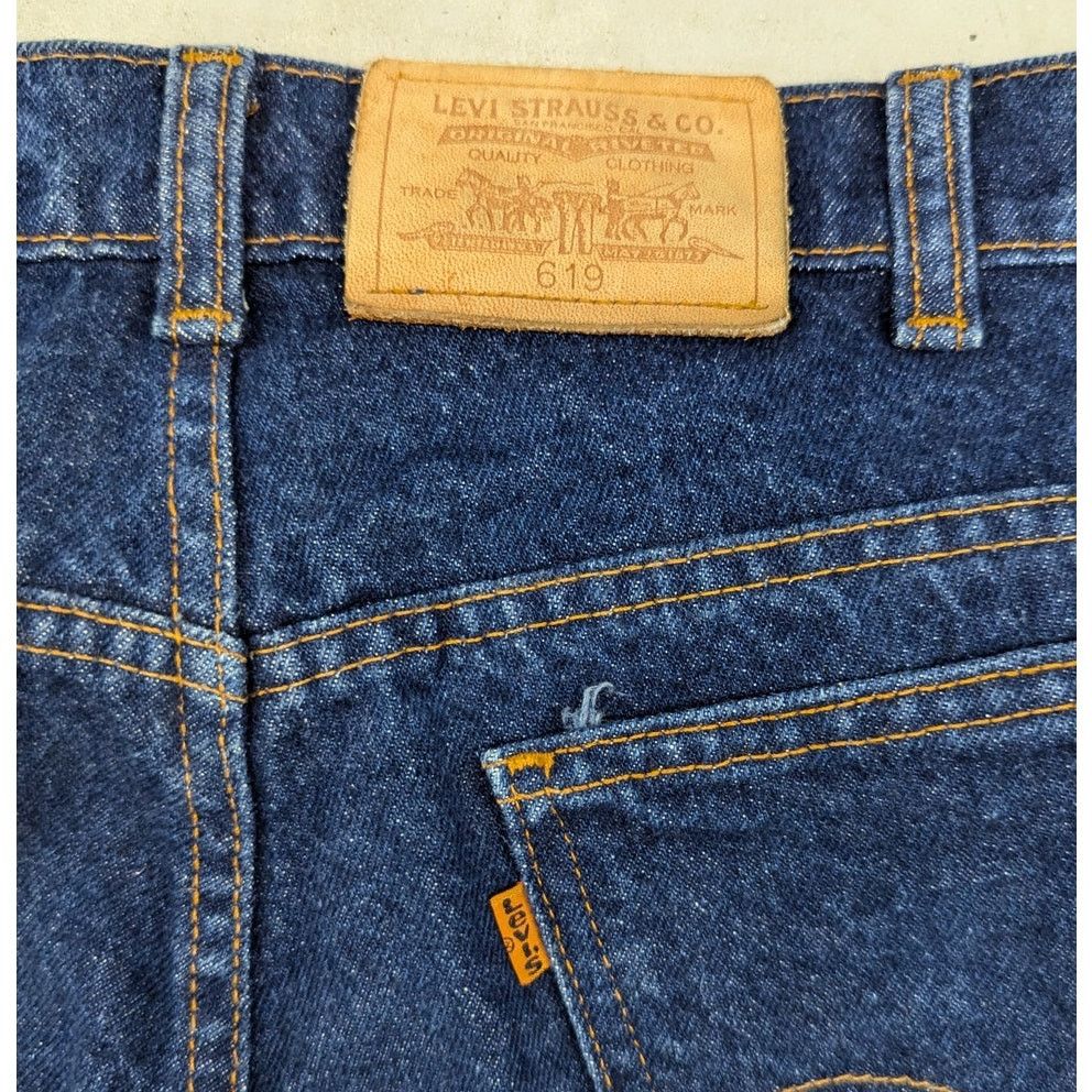 Levi's × Levi's Vintage Clothing × Vintage Vintage Levis 619 Made in Canada Orange Tab Blue Jeans Size US 37 - 3 Thumbnail
