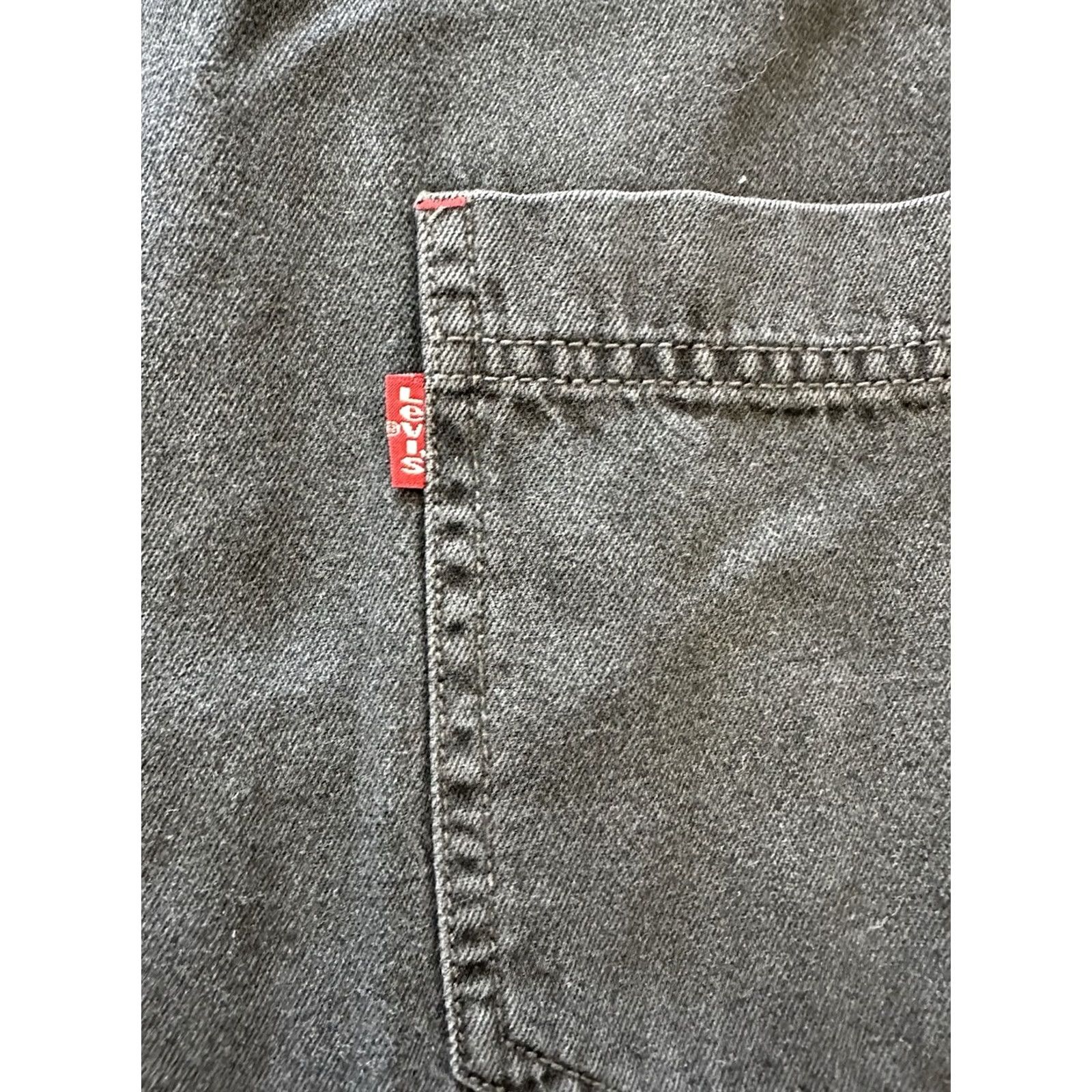 Levi's VINTAGE Levi's Shirt 2XL Black Chambray Denim Button-Down Size US XXL / EU 58 / 5 - 2 Thumbnail