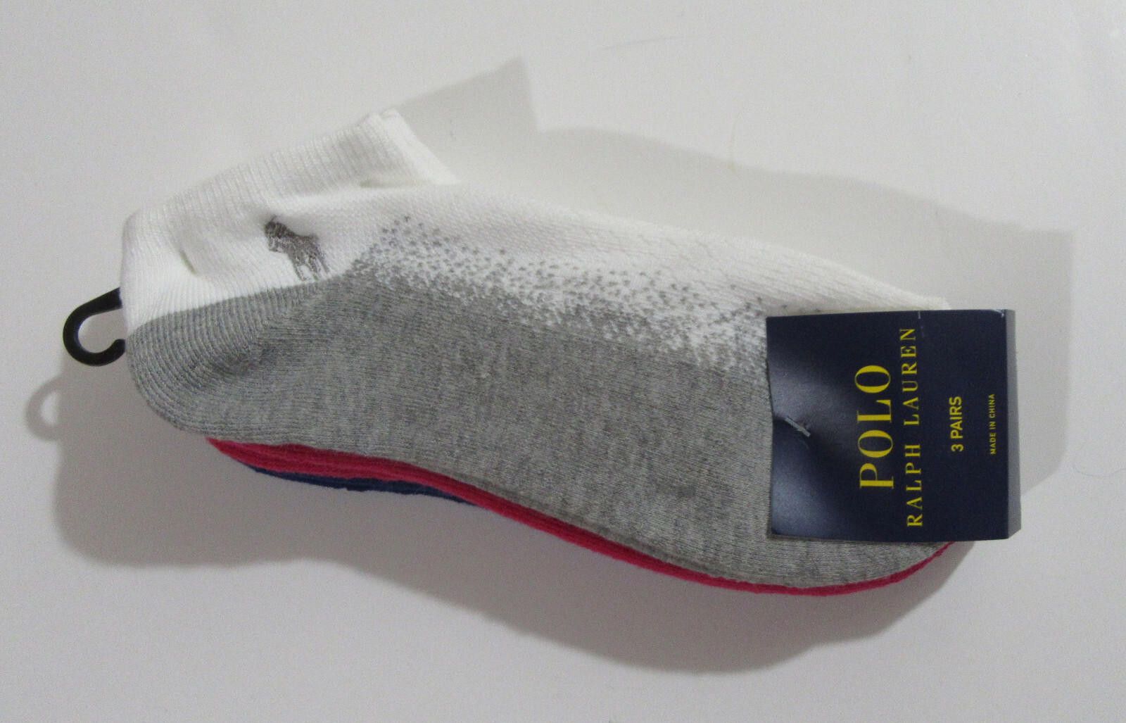 Polo Ralph Lauren Polo Ralph Lauren Womens Low Cut Socks White 3 pack NWT Size ONE SIZE - 2 Thumbnail
