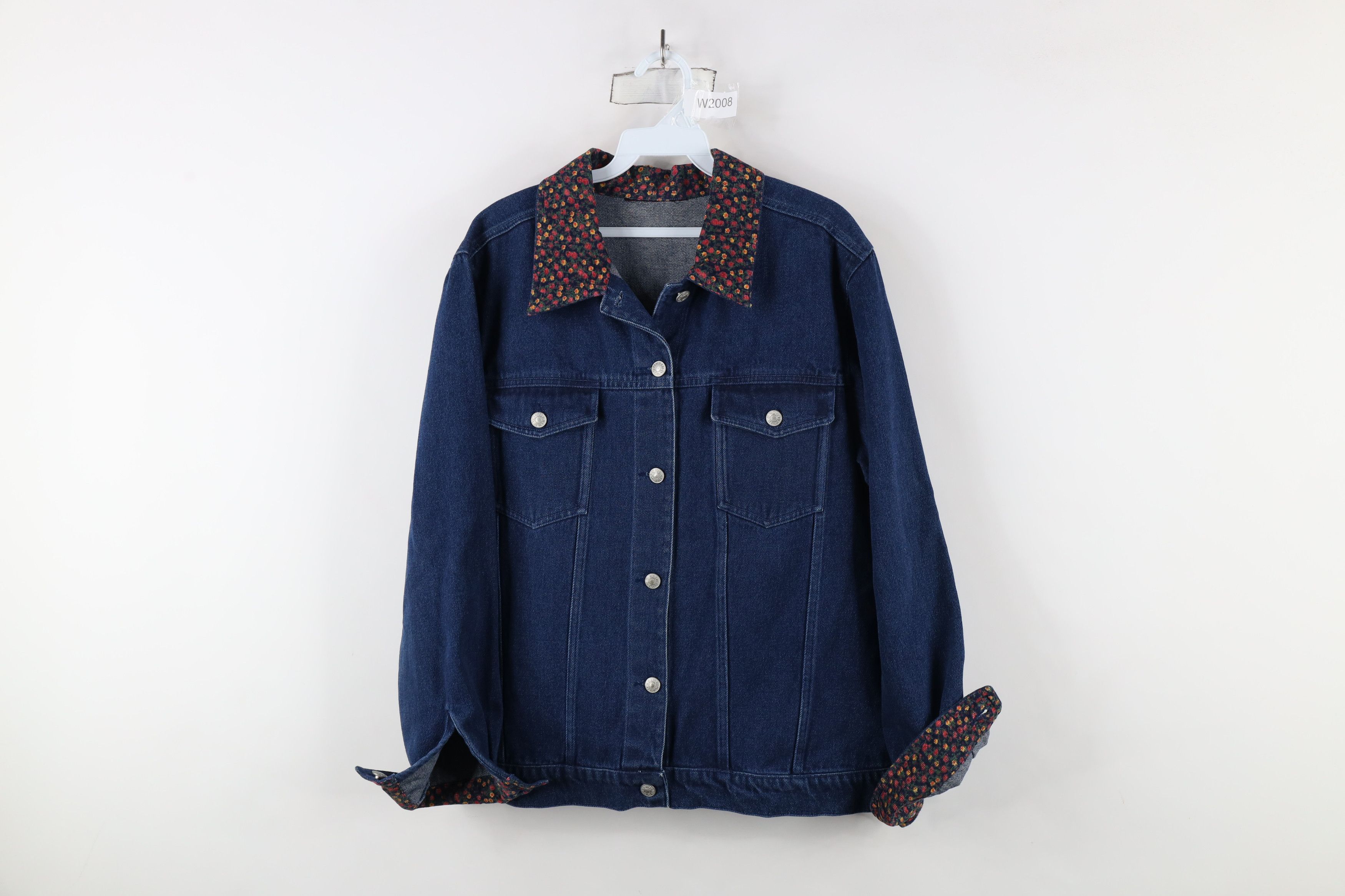 Vintage 90s Koret City Blues 2024 patchwork denim jacket