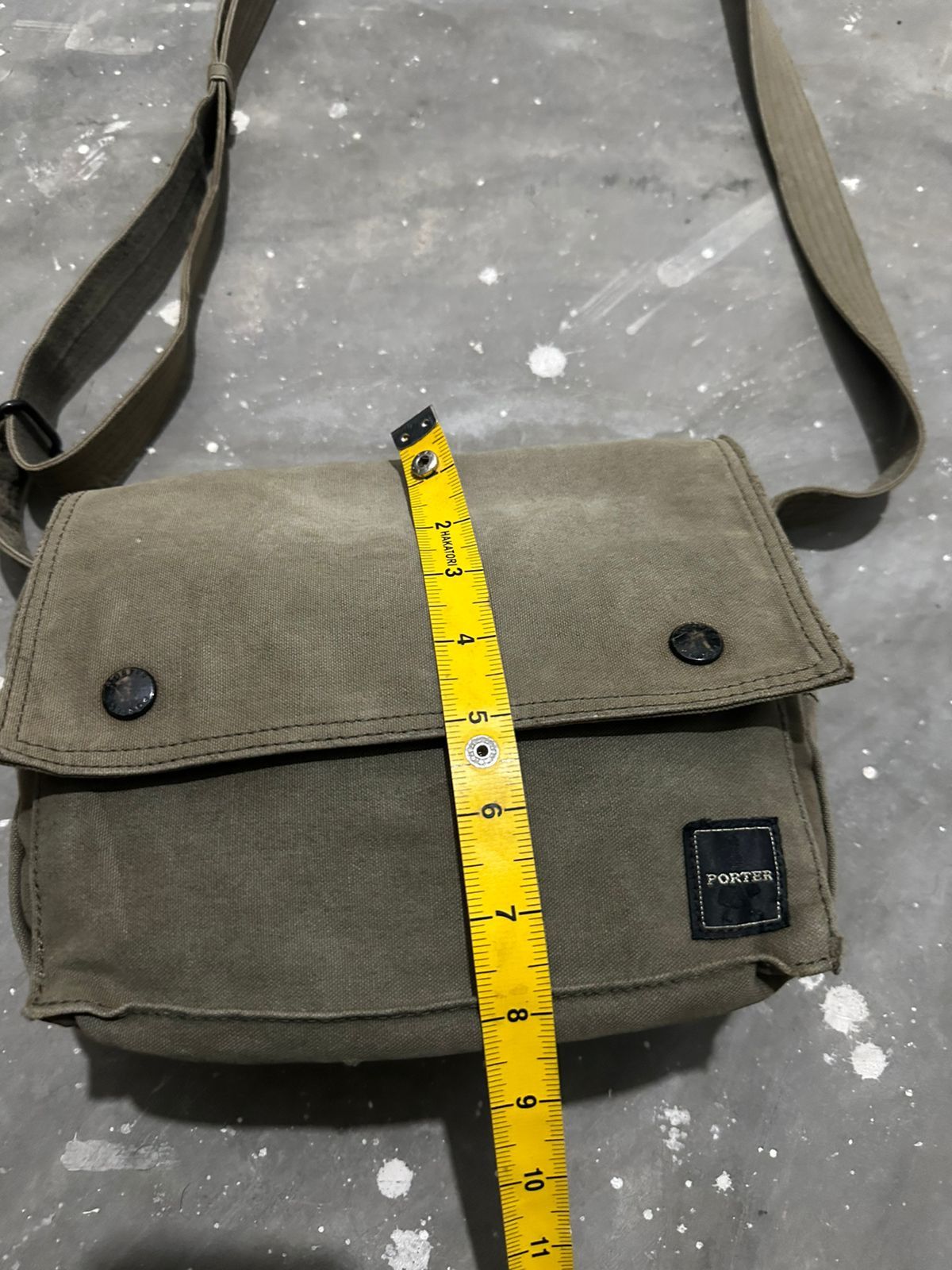 Porter Porter Japan Natural Faded Olive Canvas Crossbody/ Sling bag Size ONE SIZE - 14 Thumbnail