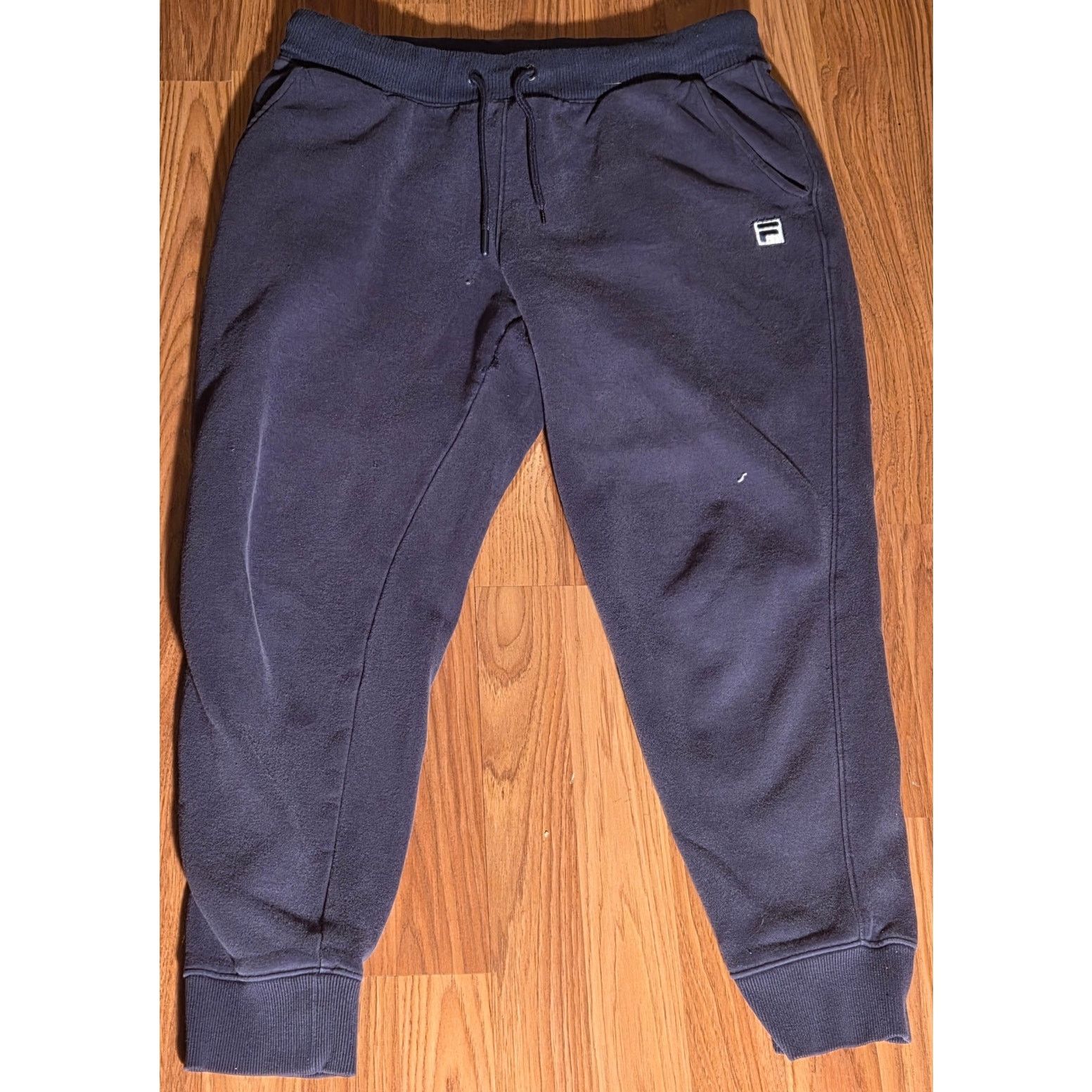 Fila Fila Blue Ankle Sweatpants - Men's Large Size US 34 / EU 50 - 2 Thumbnail
