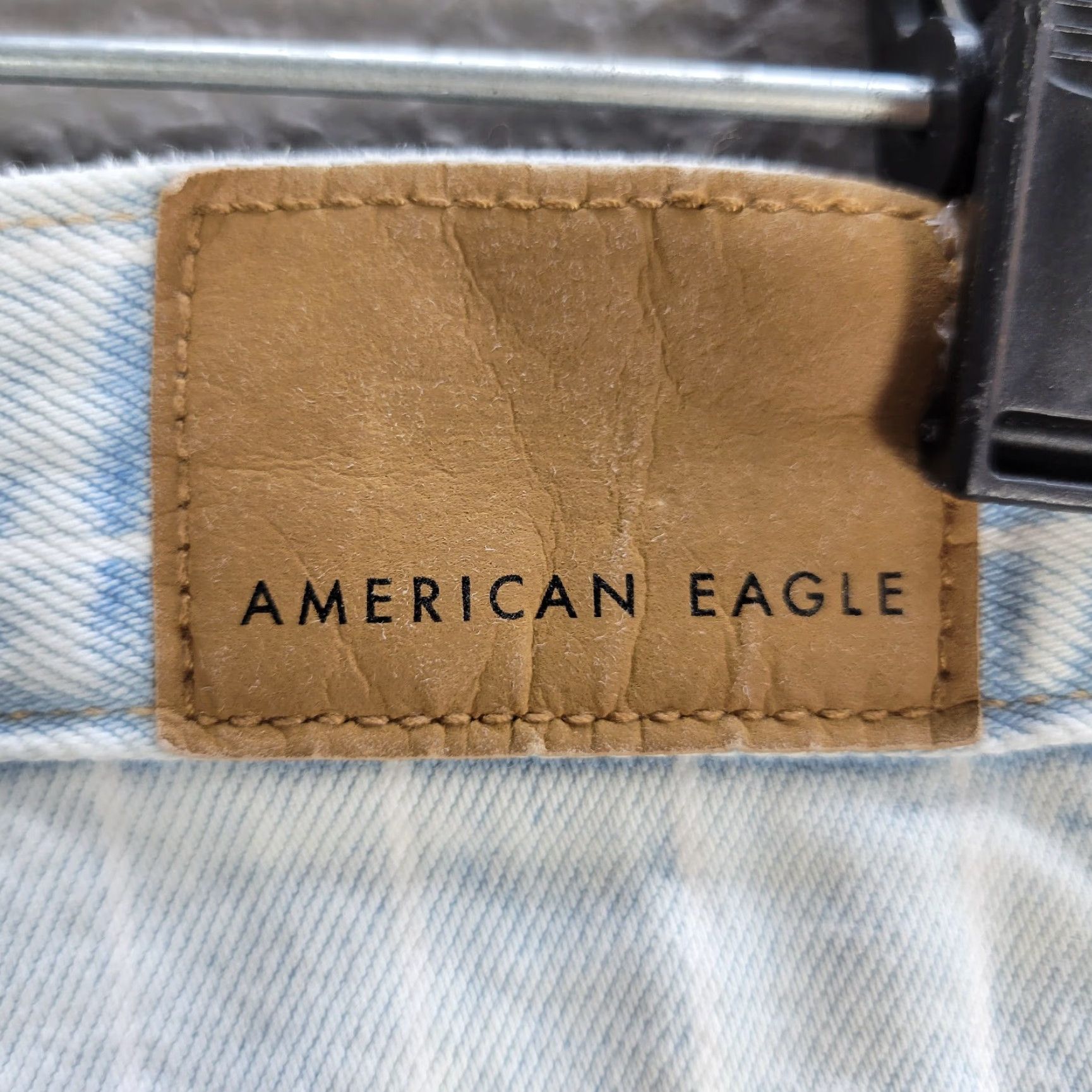 Vintage Women American Eagle Light Blue Striped Jeans Ankle High Rise Cotton Sz 6 Short Size 28" / US 6 / IT 42 - 3 Thumbnail