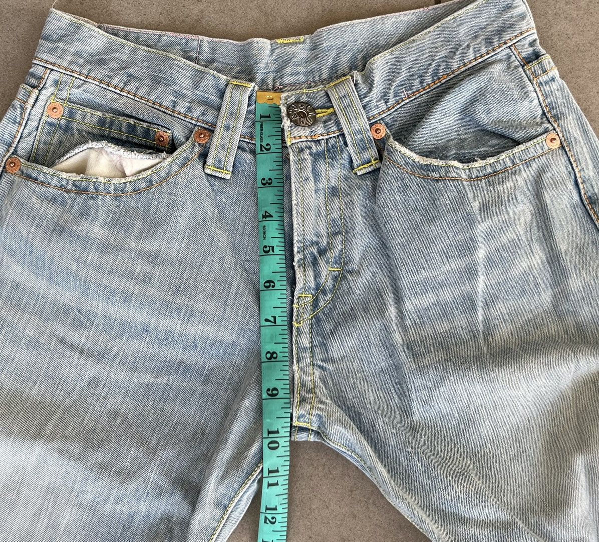 Japanese Brand Vintage CO & LU Iconic Japanese Brand Faded Blue Jeans Size US 26 / EU 42 - 17 Thumbnail