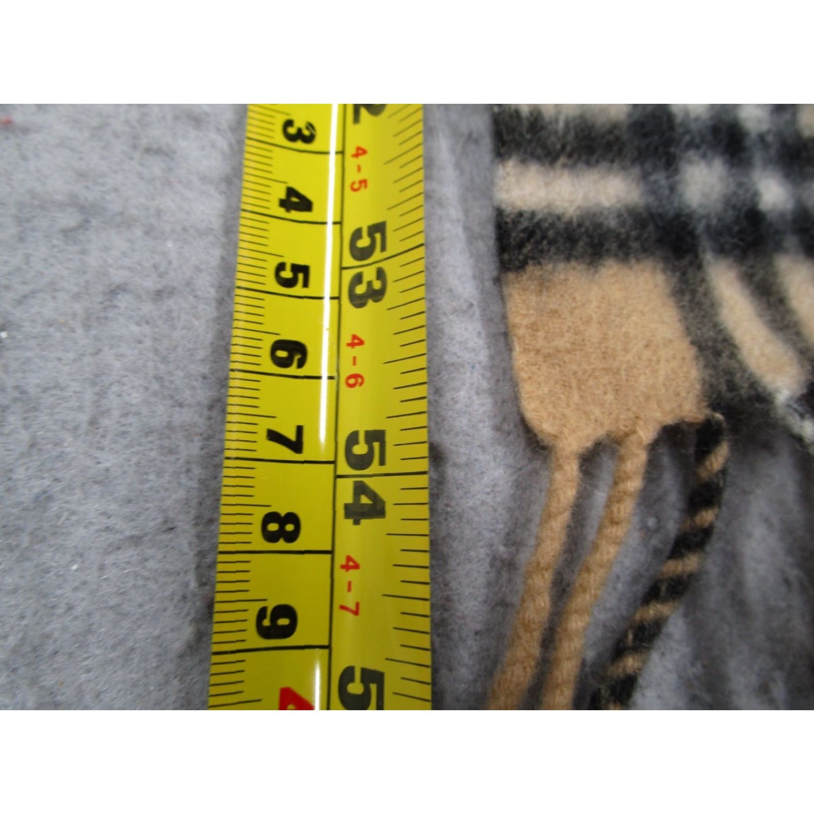 Vintage Enzo Mantovani Scarf One Size Beige Plaid Cashmere Blend Luxury 10x54 Mens Size ONE SIZE - 6 Thumbnail