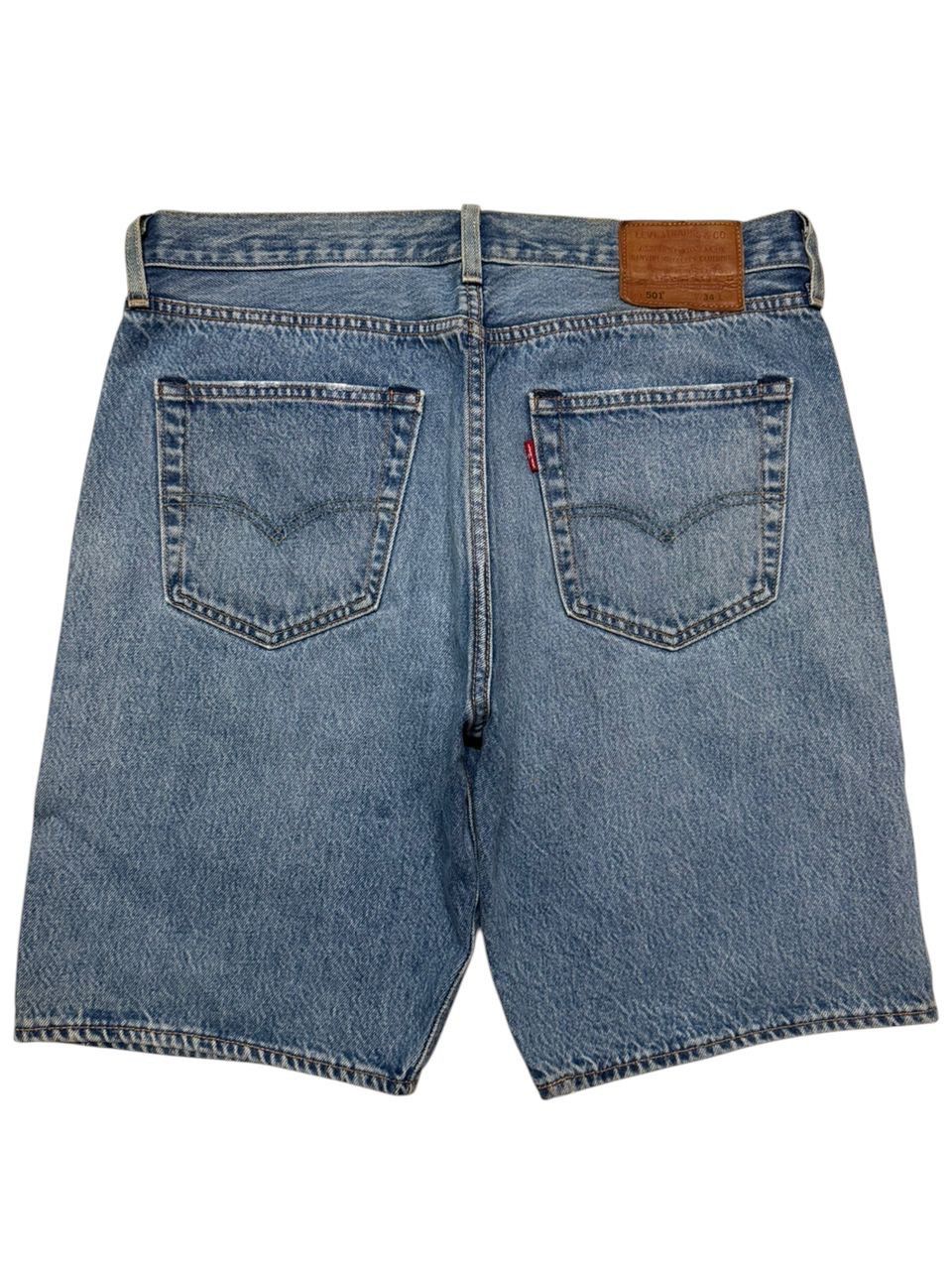 Levi's VINTAGE 2000s Y2K LEVI’S 501 STONED WASH SHORT Size US 32 / EU 48 - 1 Thumbnail