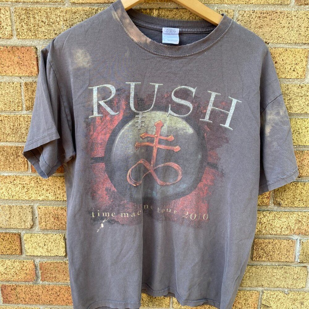 Vintage 2010 Rush Time Machine Tour Band Promo T Shirt Large Gray D Size US XL / EU 56 / 4 - 4 Thumbnail