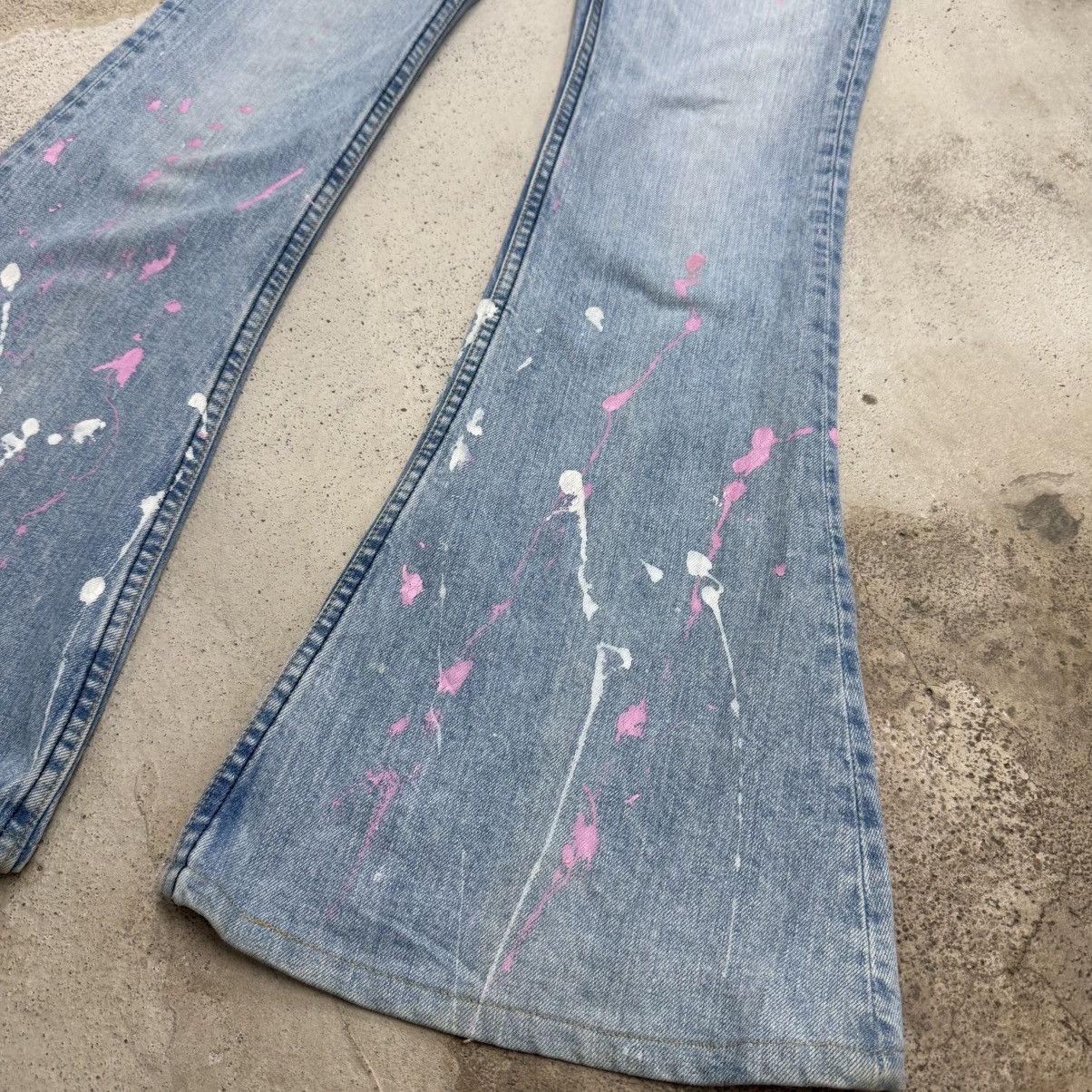 Levi's Vintage Y2K Levis W317 Flare Paints Designer Inspired Pants Size 30" / US 8 / IT 44 - 5 Thumbnail