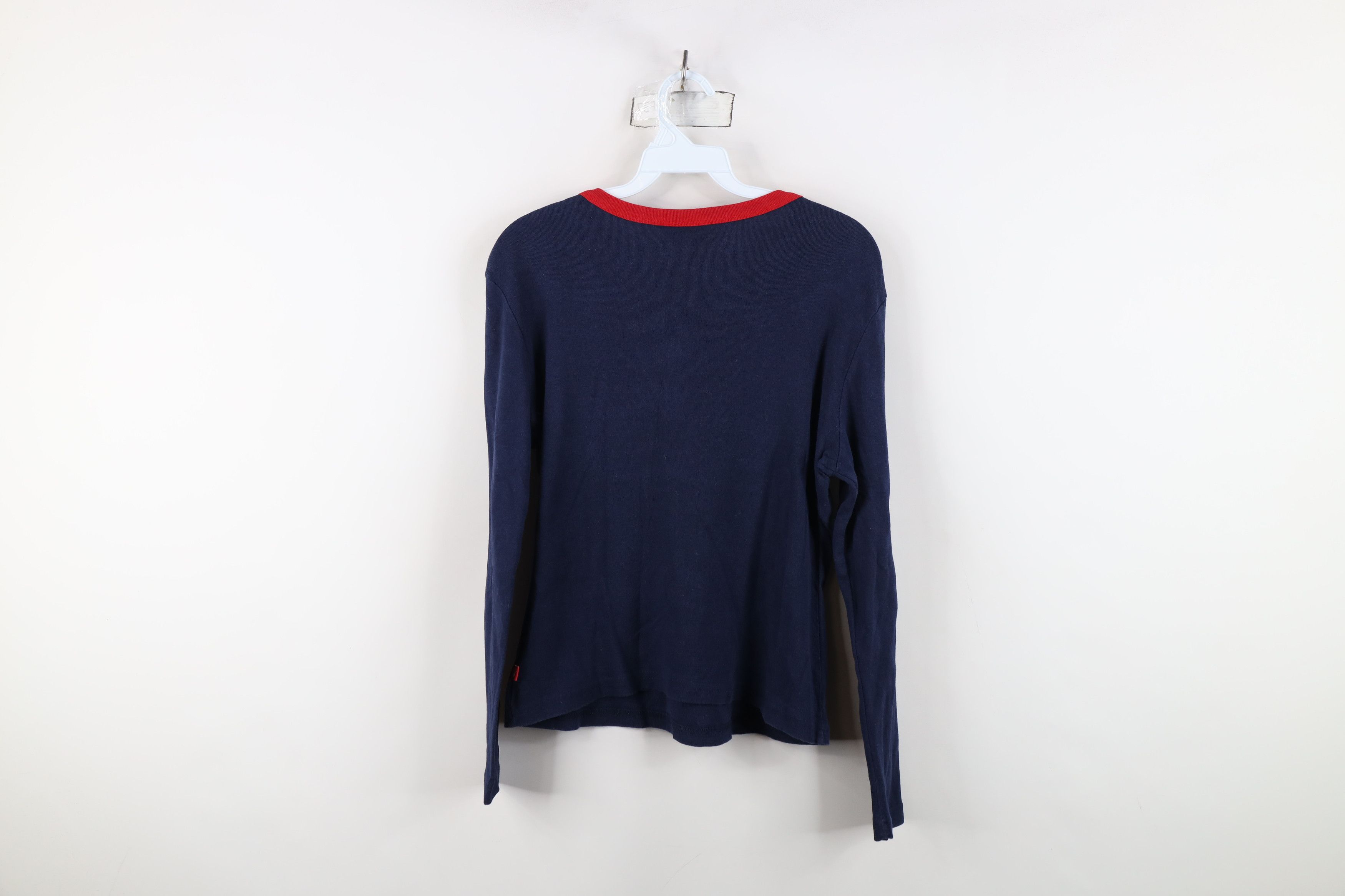 Vintage Vintage 90s Y2K Mudd Babydoll Cropped Ribbed Knit T-Shirt Size L / US 10 / IT 46 - 13 Thumbnail