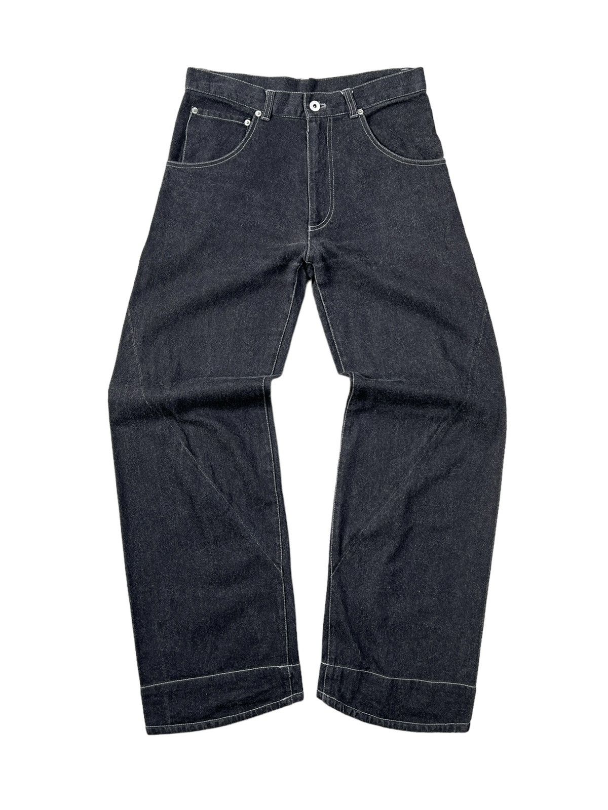 BERNINGS SHO Bernings Sho Wide Leg Reconstructed Jeans Size US 31 - 1 Thumbnail
