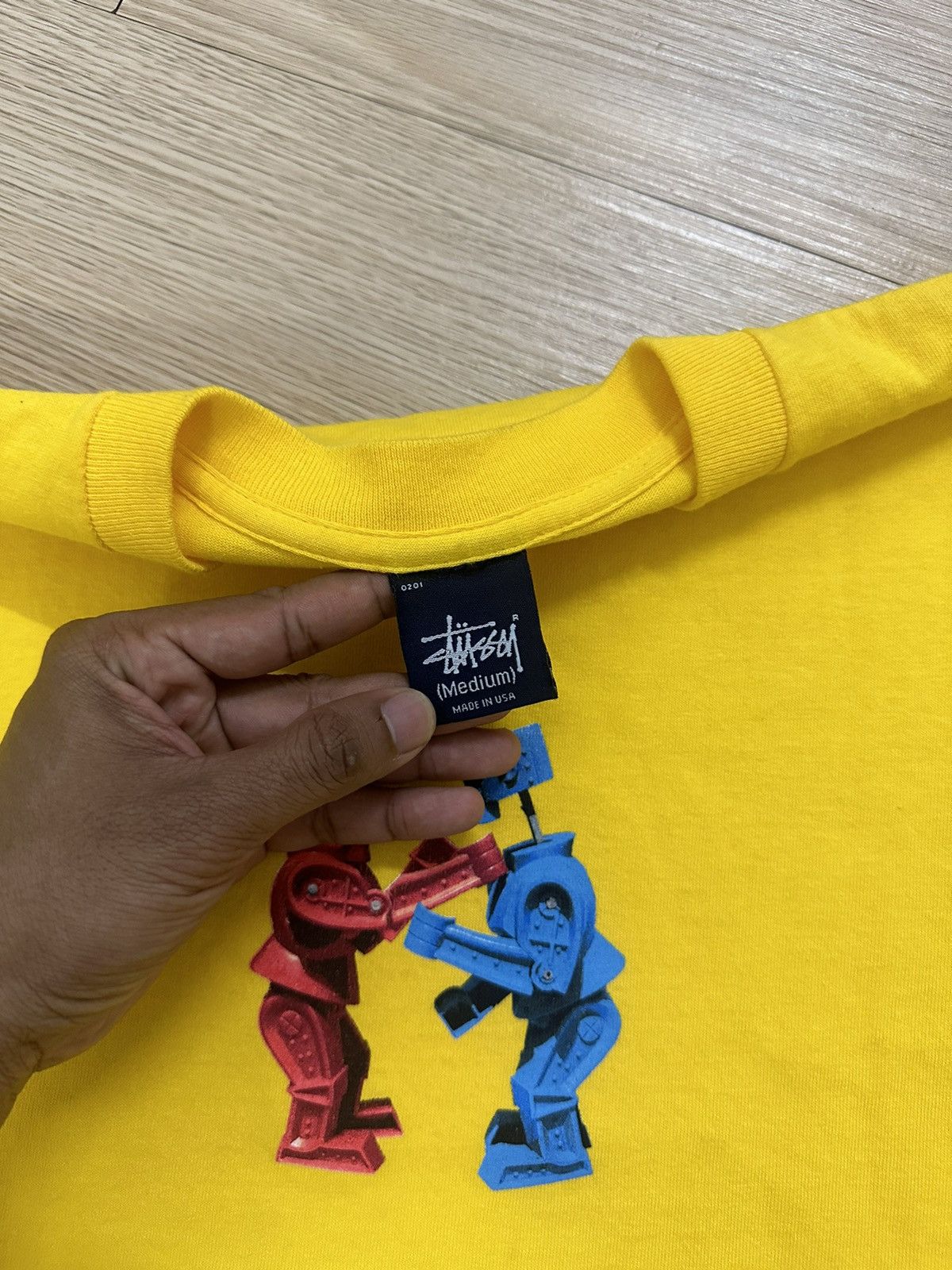 Stussy × Vintage Very Rare Vintage Stussy Rock'em Sock'em Robots Battle tee Size US M / EU 48-50 / 2 - 5 Thumbnail