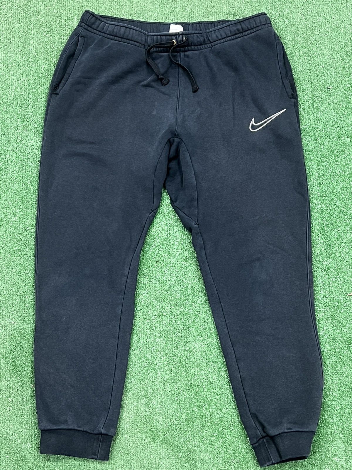 Nike Vintage Y2K Nike Big Swoosh Sweatpants Size US 34 / EU 50 - 3 Thumbnail