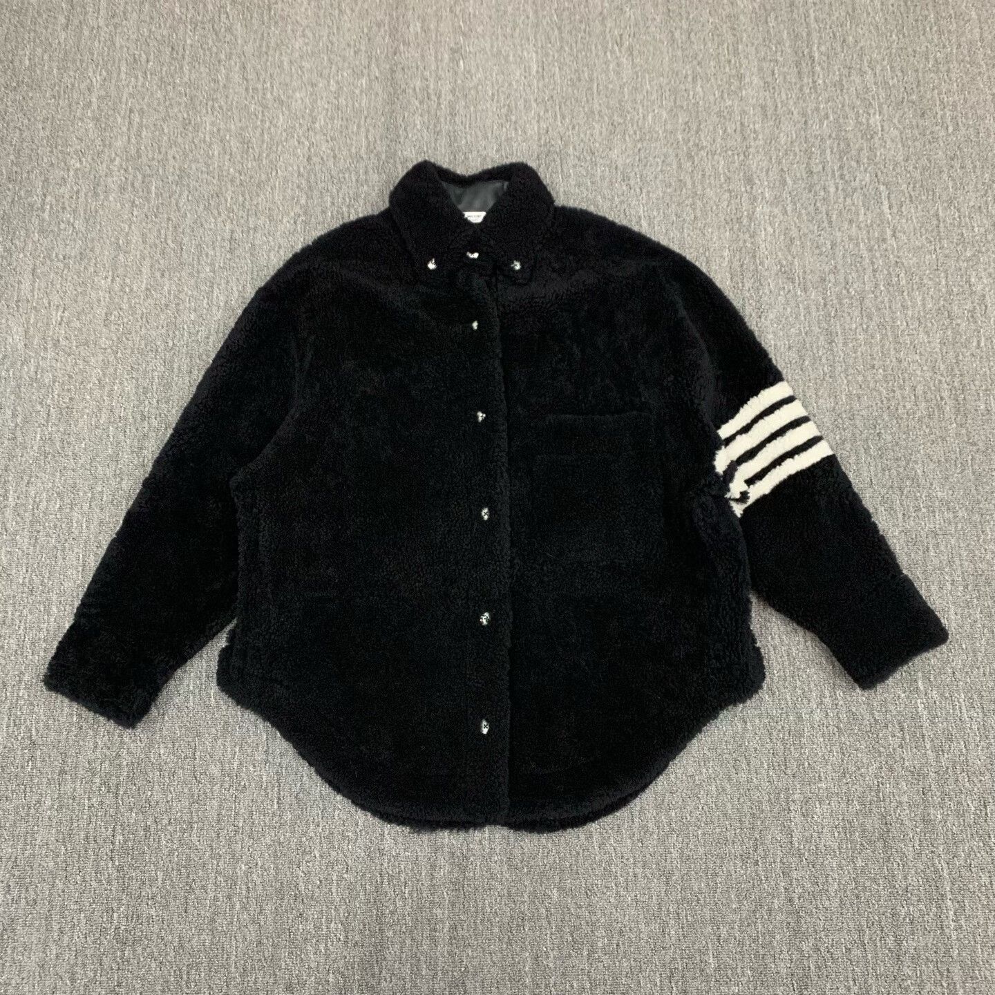 Thom Browne Thom Browne Black Striped Fur Jacket Size 46 Size US S / EU 44-46 / 1 - 1 Thumbnail