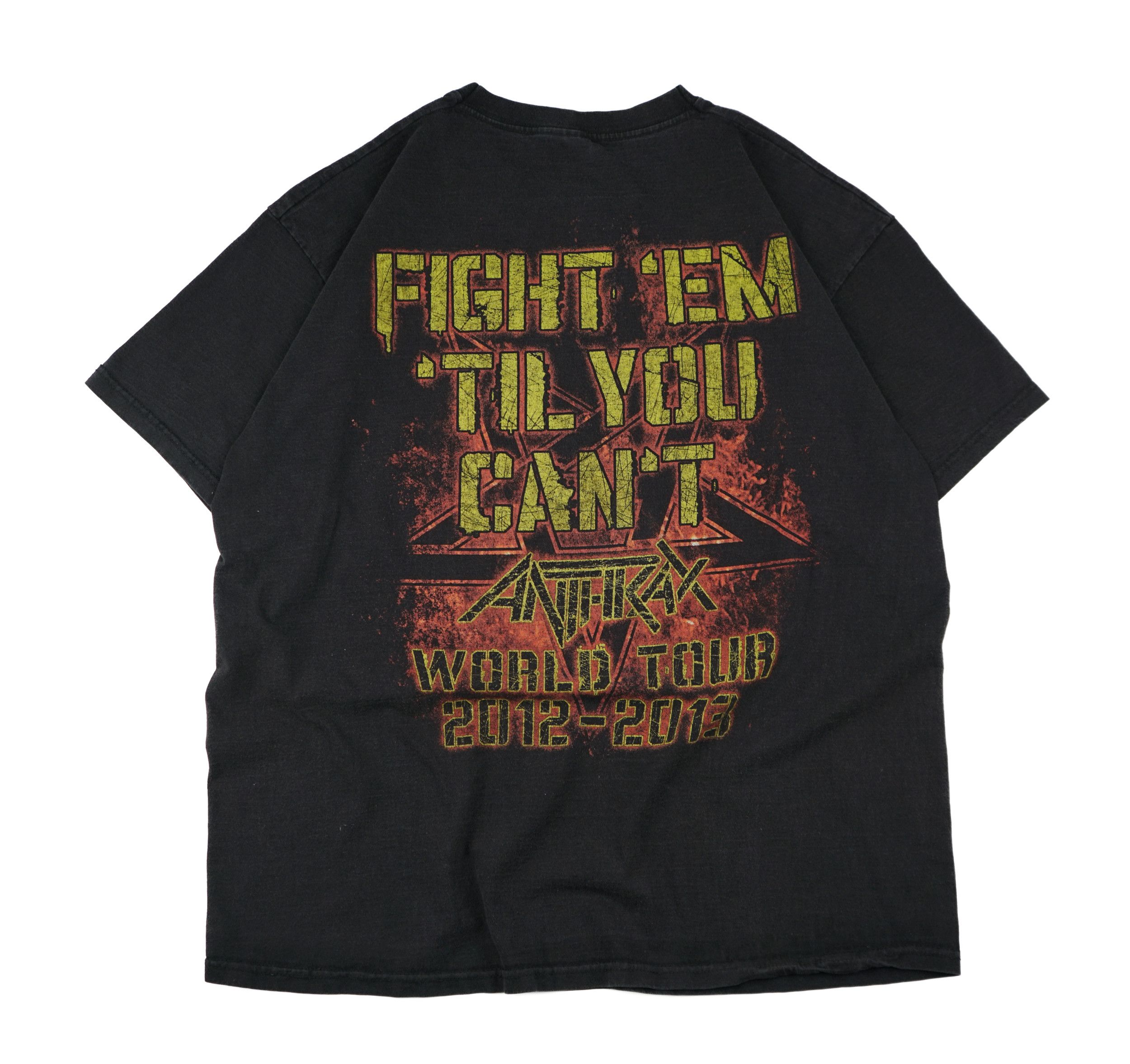 Band Tees × Vintage Vintage 2012 Anthrax Tour T-Shirt Size US XL / EU 56 / 4 - 5 Thumbnail