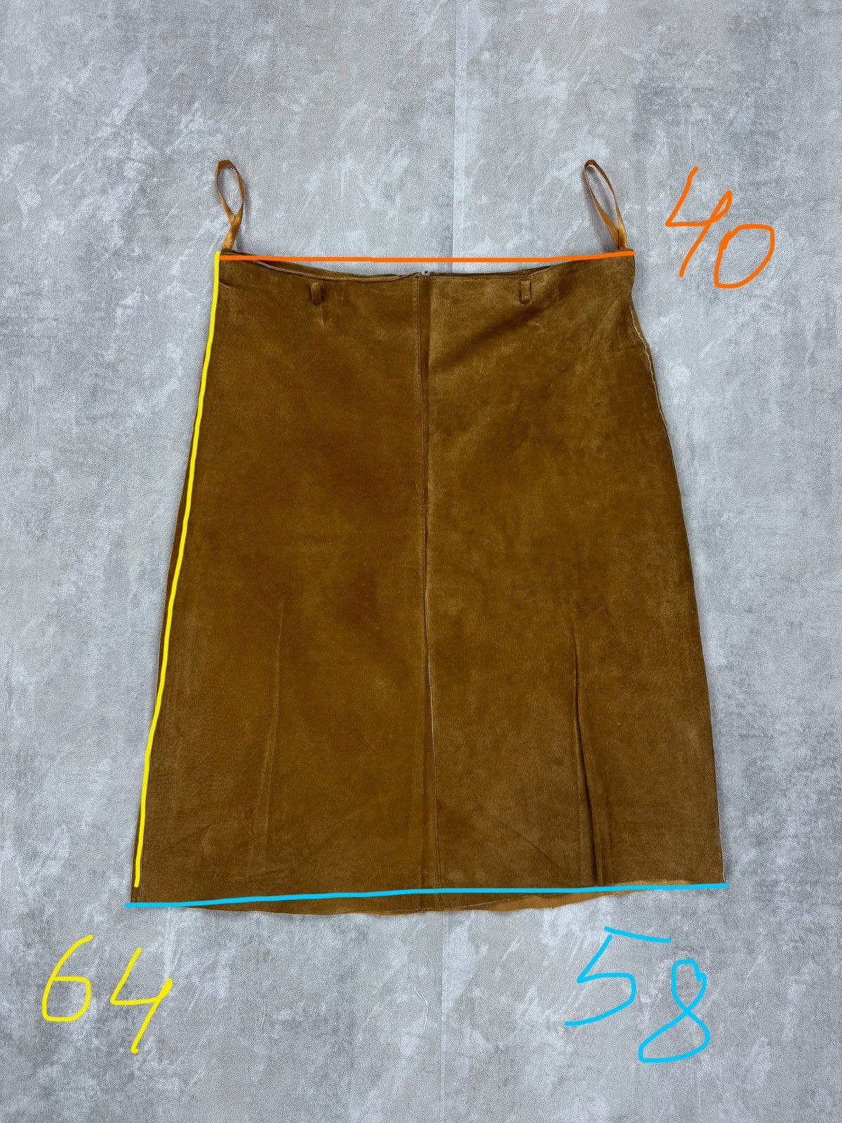 Other outer edge suede skirt vintage midi skirt western cowgirl Size 32" / US 10 / IT 46 - 14 Thumbnail