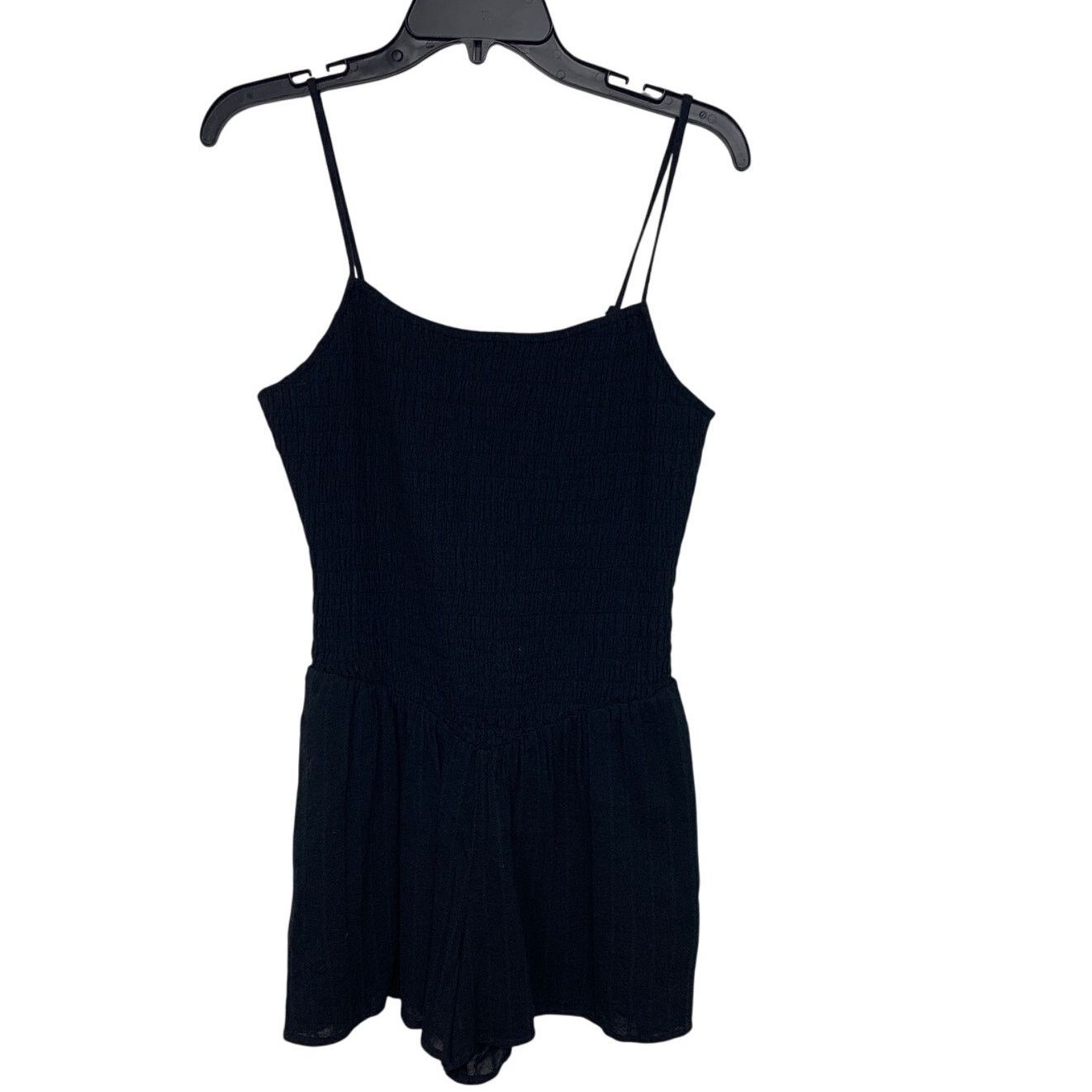 American Eagle Outfitters New American Eagle Womens Medium Black Smocked Mini Dress Size M / US 6-8 / IT 42-44 - 1 Thumbnail