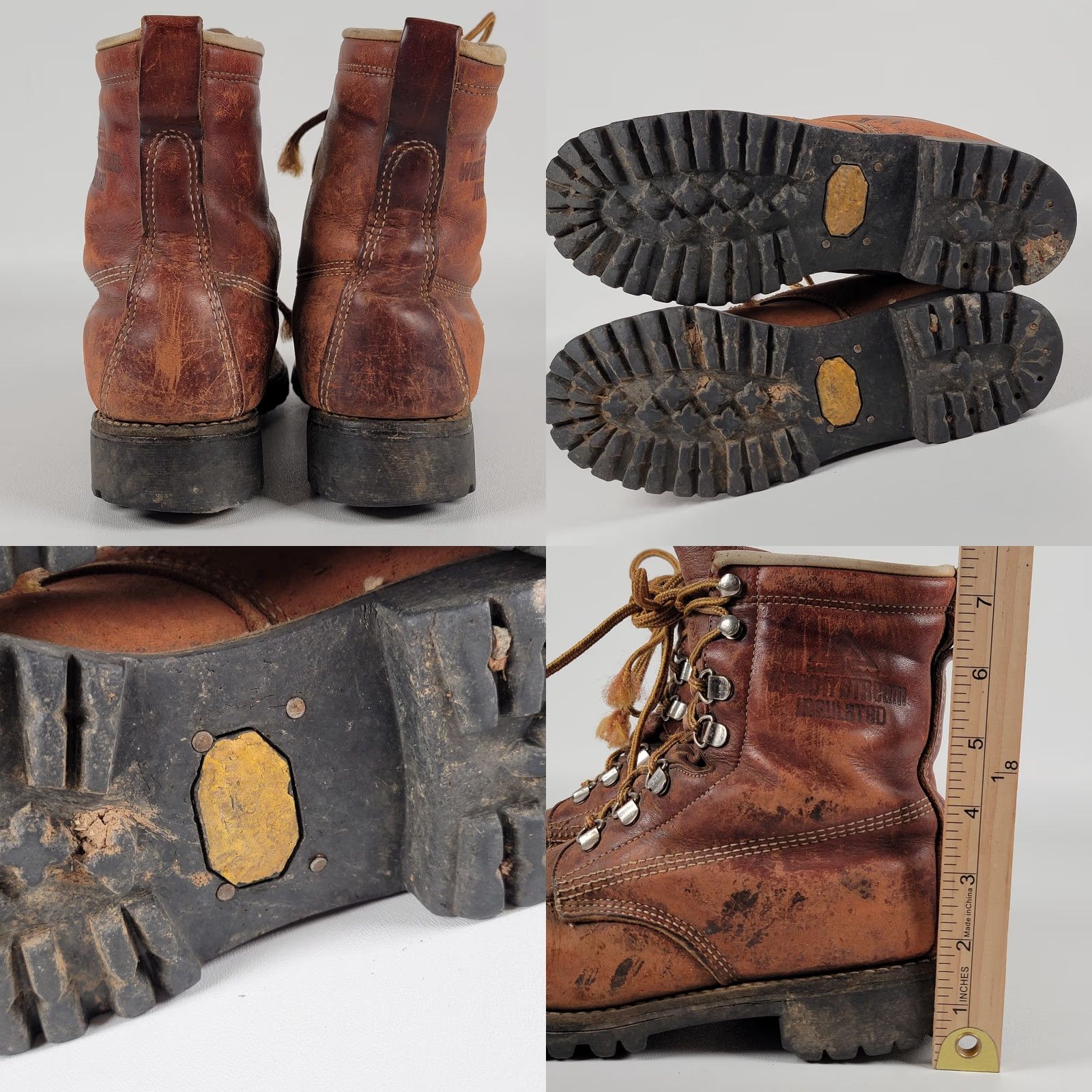 Vintage VINTAGE Wood Stream Boots Men Brown Leather Workwear Grunge Size 6.5 N Boots Size US 7 / EU 40 - 8 Thumbnail