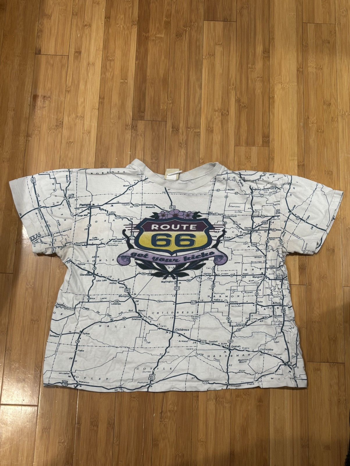 Vintage vintage 80’s route 66 t-shirt Size US M / EU 48-50 / 2 - 1 Thumbnail