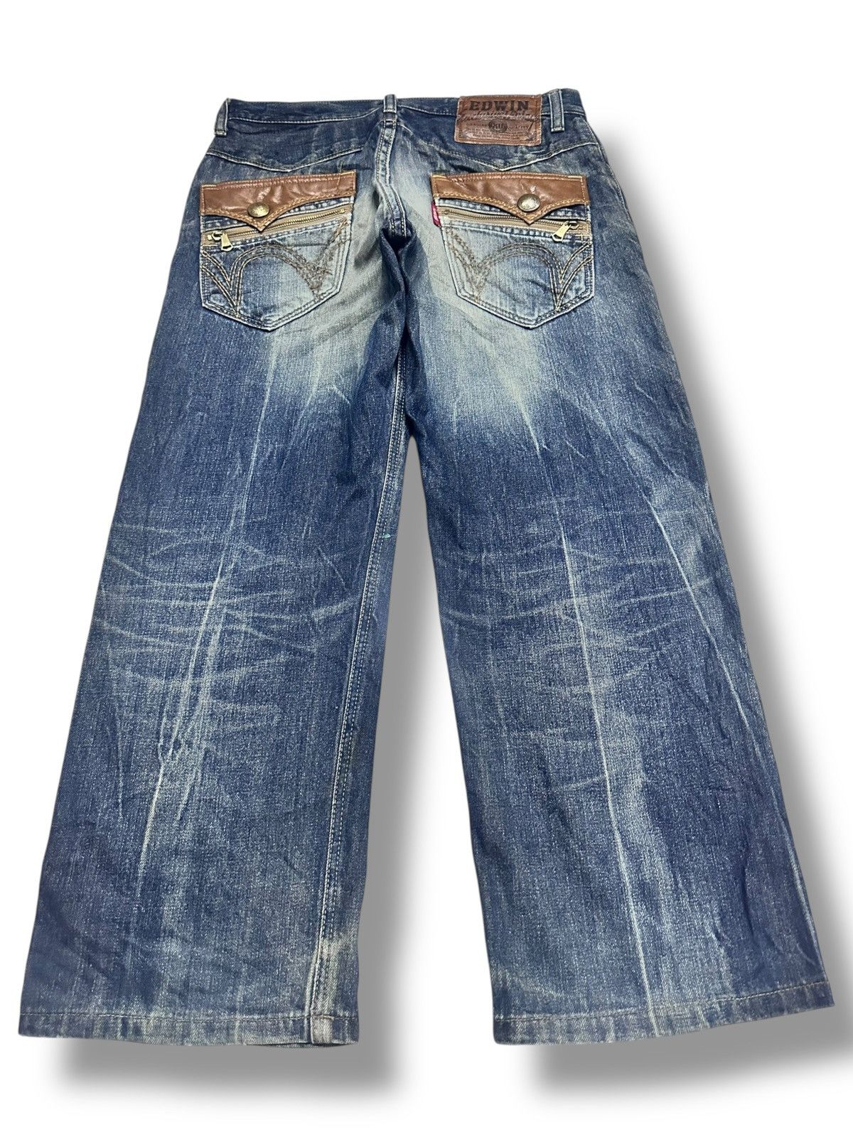 Edwin Edwin Exclusive Vintage Baggy Loose Distressed & Faded Wash Size US 34 / EU 50 - 2 Thumbnail
