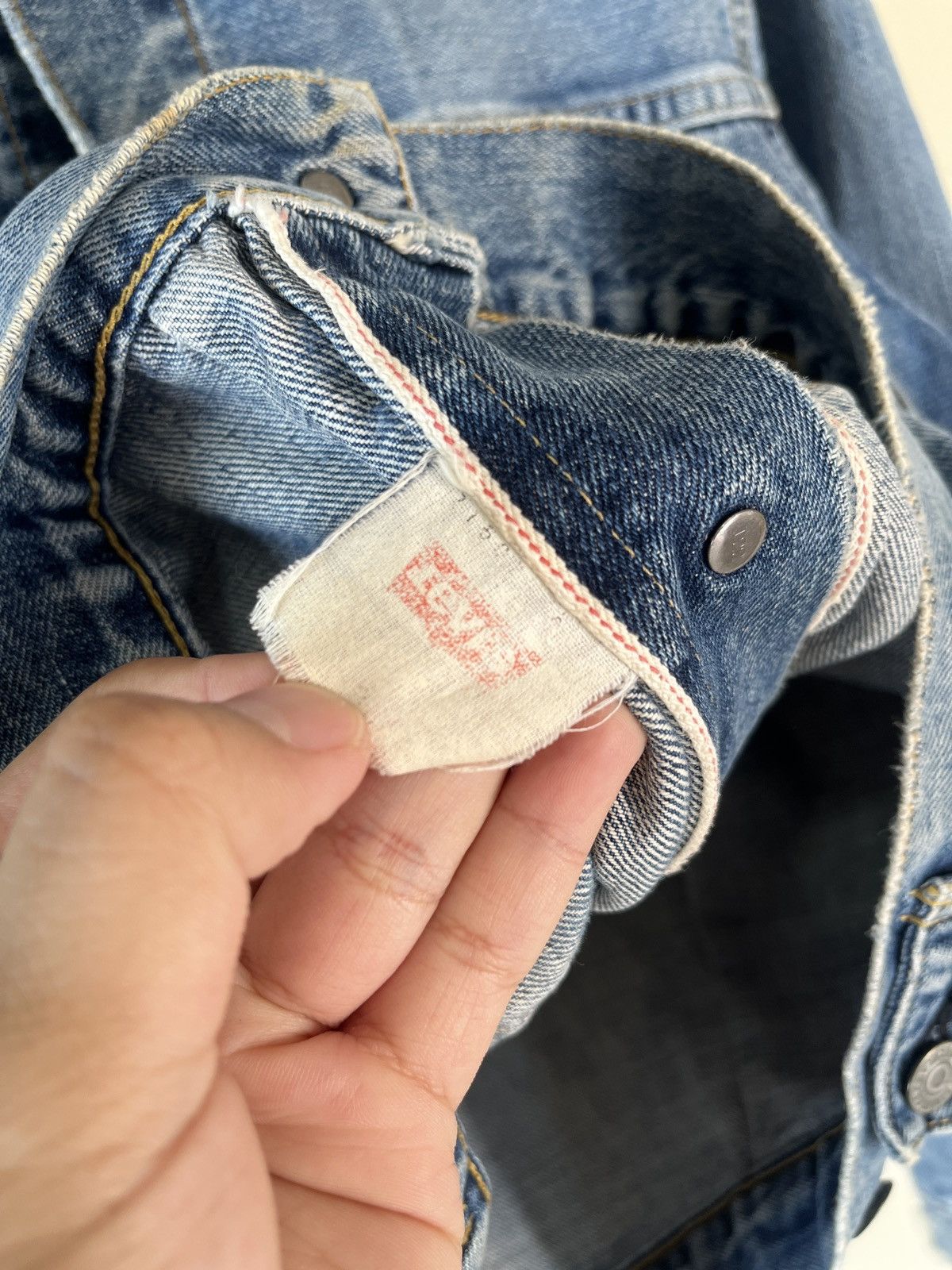 Levi's 90’s Japan Levi’s Type 2 Distressed Denim Jacket Size US M / EU 48-50 / 2 - 8 Thumbnail