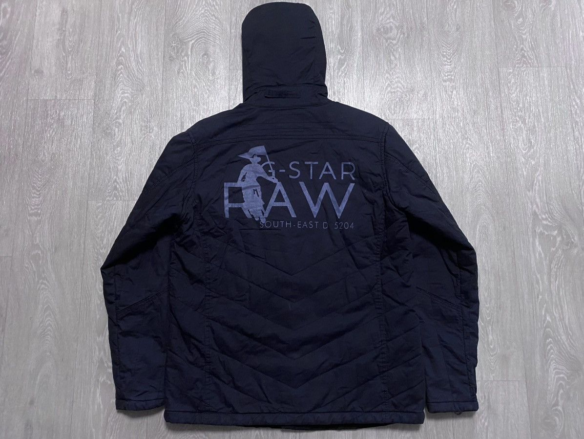 G-Star G-Star Raw Denim Big Print Multipocket Black Hooded Jacket Size US XL / EU 56 / 4 - 22 Thumbnail