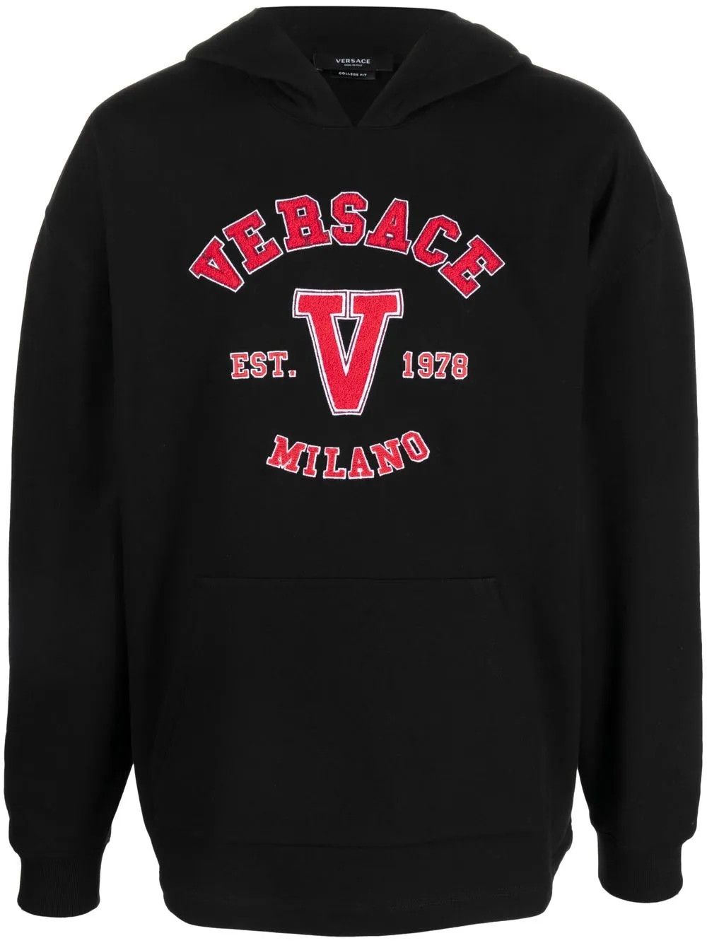 Versace o1y0525 Logo Hoodie in Black Size US M / EU 48-50 / 2 - 1 Thumbnail