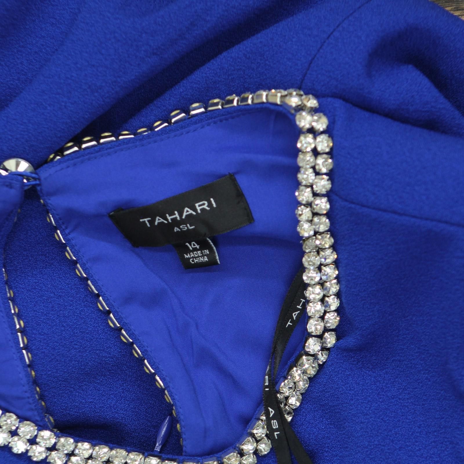Other Nwt Tahari Asl Trim Shift Dress Dam625-t4 Cobalt Blue 14 Size XL / US 12-14 / IT 48-50 - 4 Thumbnail