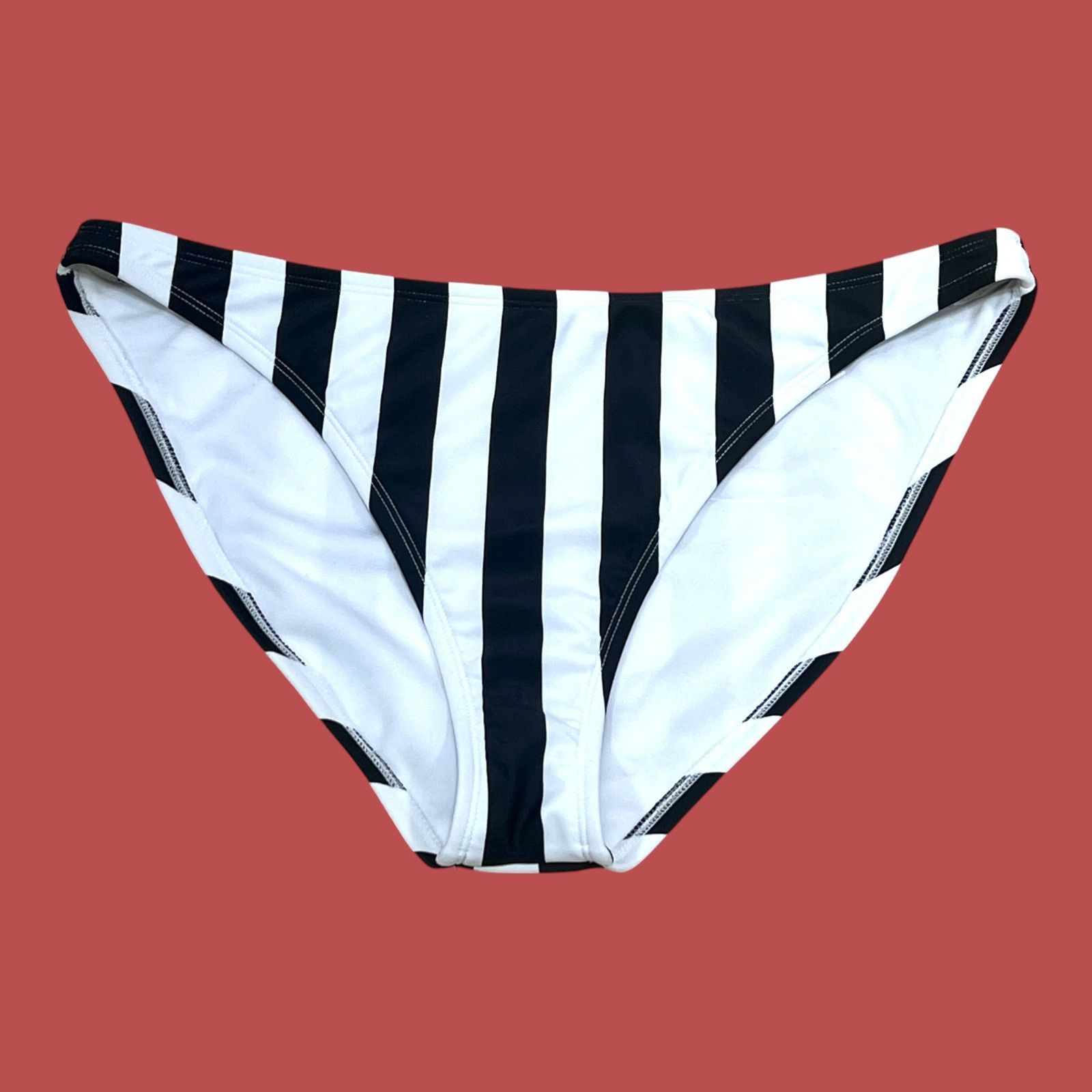 Other Shade & Shore-Women's Striped Medium Coverage Bikini Bottom- Size ONE SIZE - 3 Thumbnail