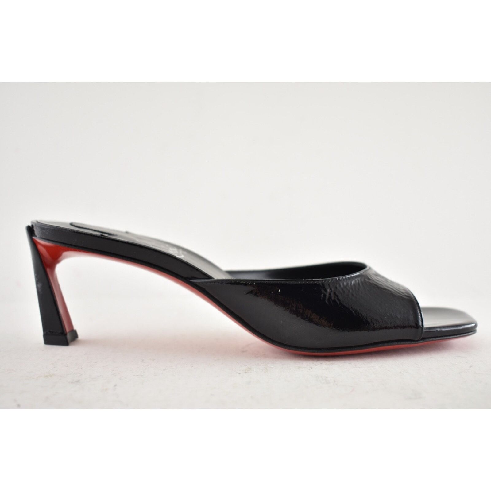 Christian Louboutin Christian Louboutin Condora Mule 55 Black Patent Backless Size US 8.5 / IT 38.5 - 2 Thumbnail