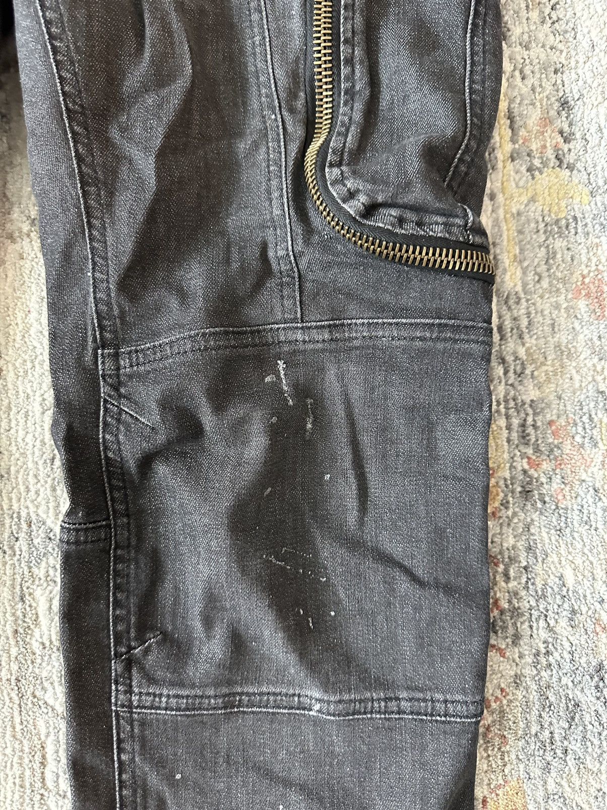 Faith Connexion BLACK OVERSIZED POCKET CARGO DENIM JEANS Size US 32 / EU 48 - 6 Thumbnail