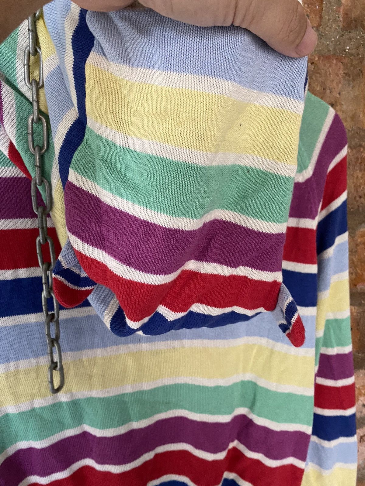 Ne-Net Cat ears Rainbow bono knit hoodie Size US M / EU 48-50 / 2 - 9 Thumbnail