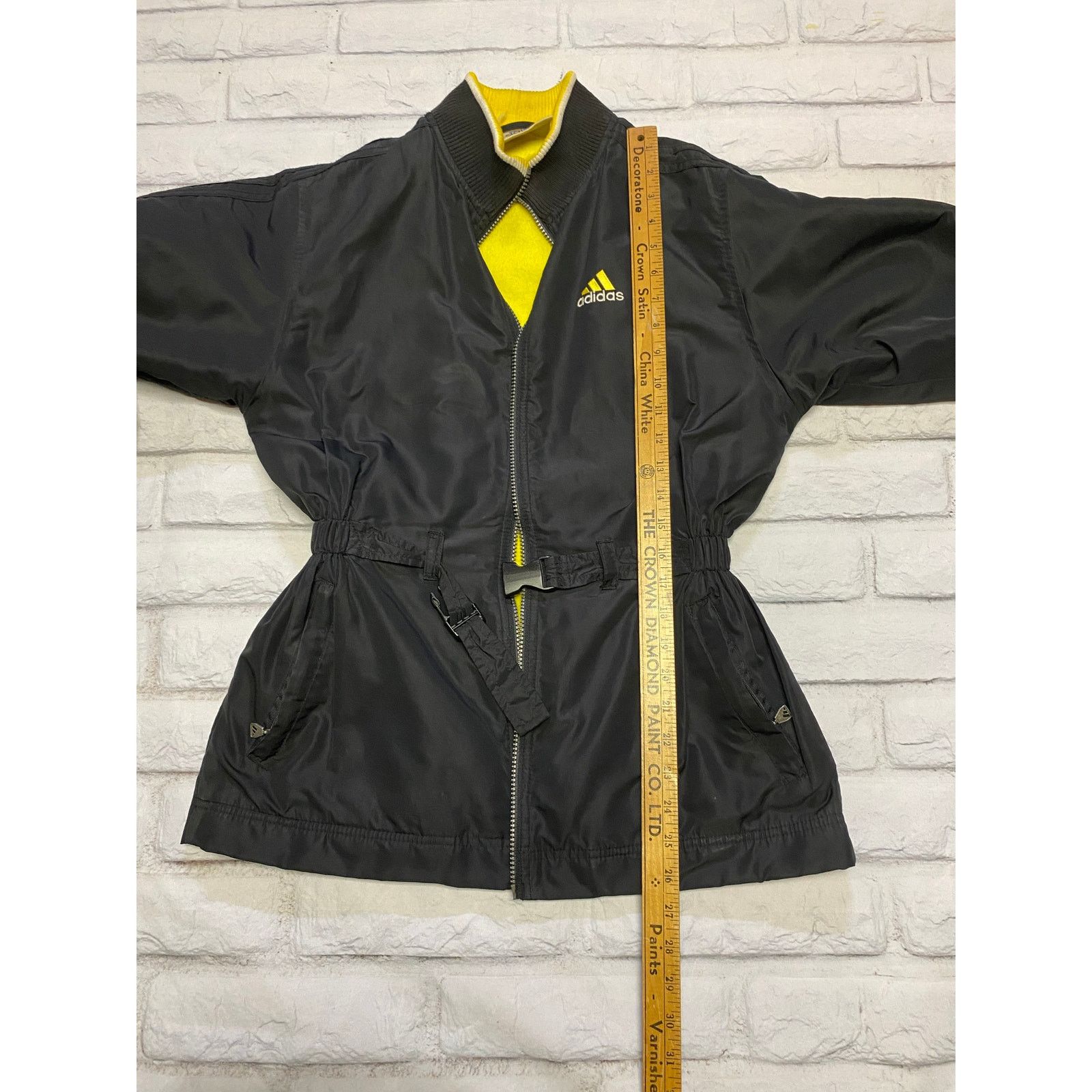 Adidas Vintage 90s Adidas Windbreaker with fleece Black Small Size S / US 4 / IT 40 - 8 Thumbnail