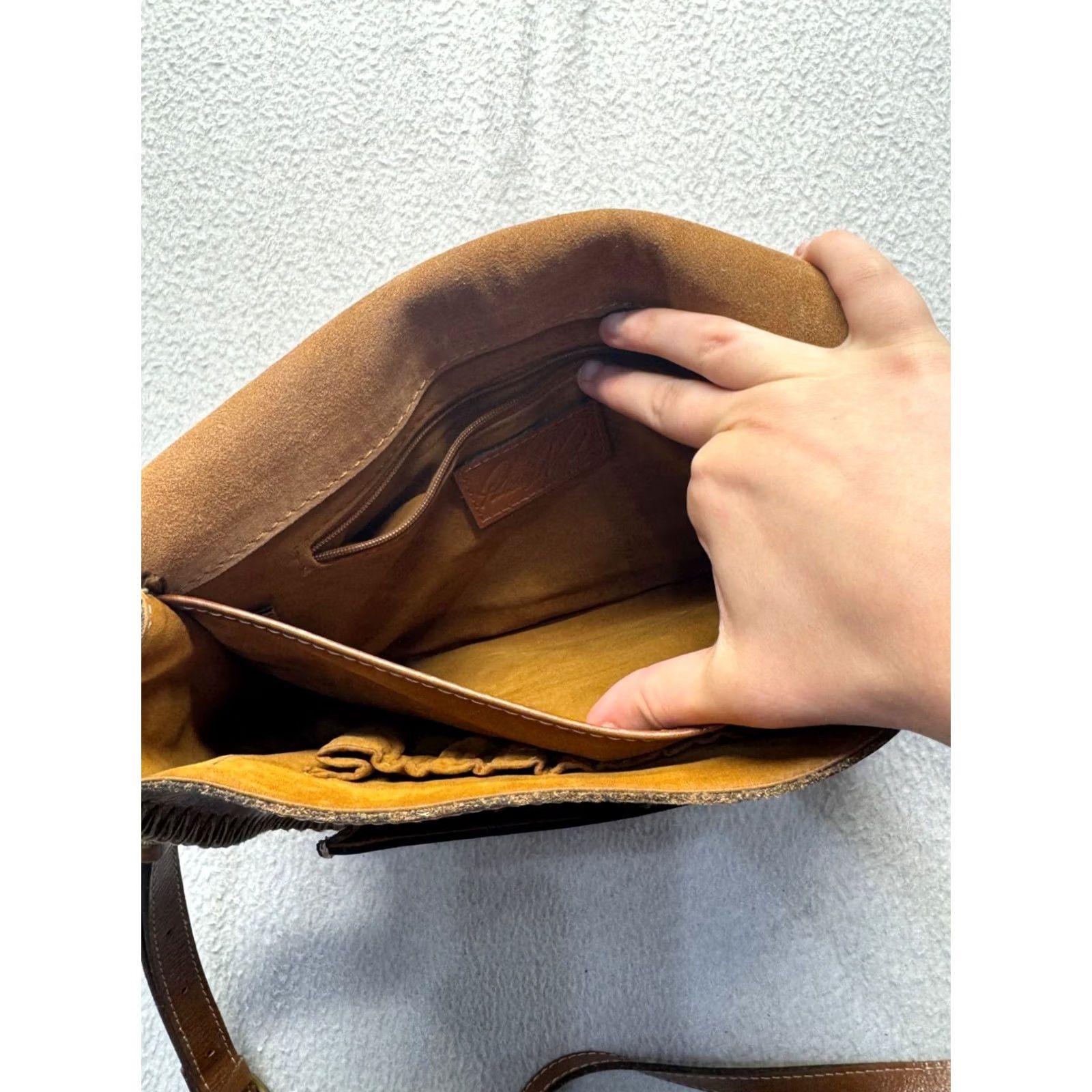 Patricia Nash Patricia Nash Vintage Leather Crossbody Atlas Bag Brown Medium Women Size ONE SIZE - 6 Thumbnail