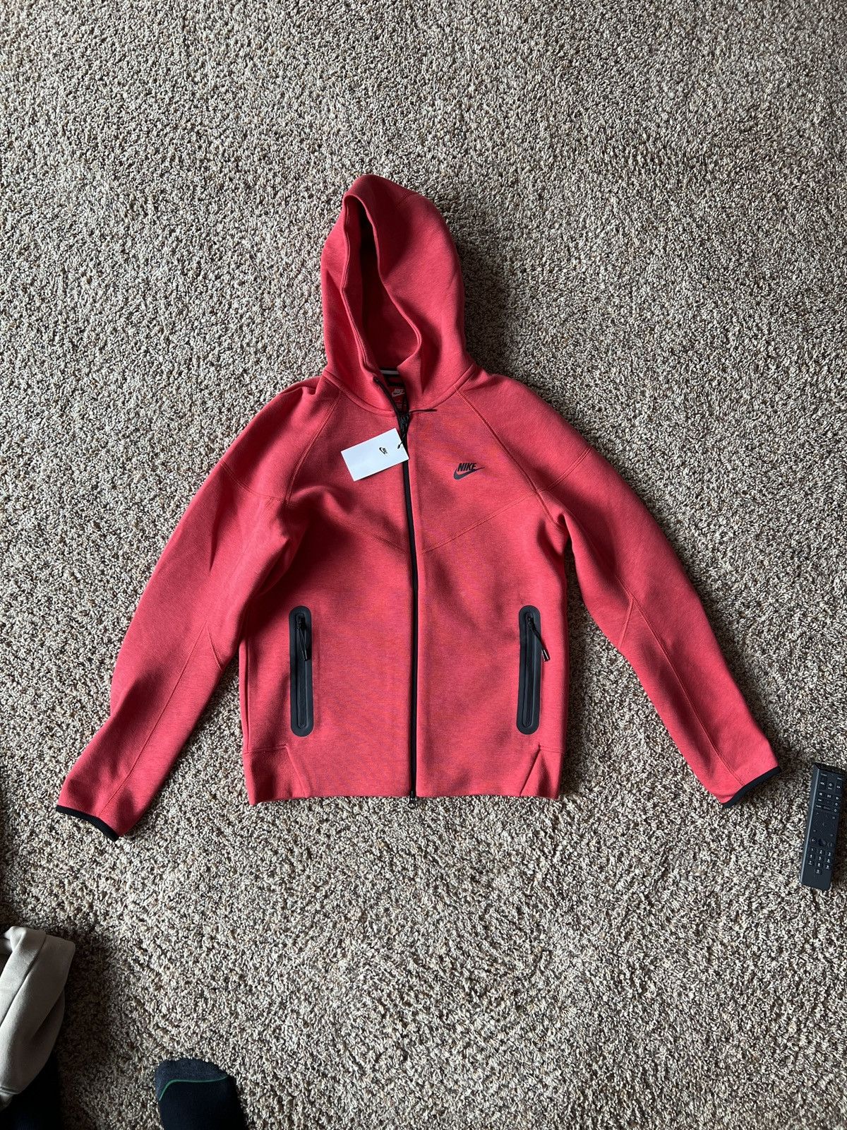 image of Nike Tech Fleece in Red, Men's (Size Medium)