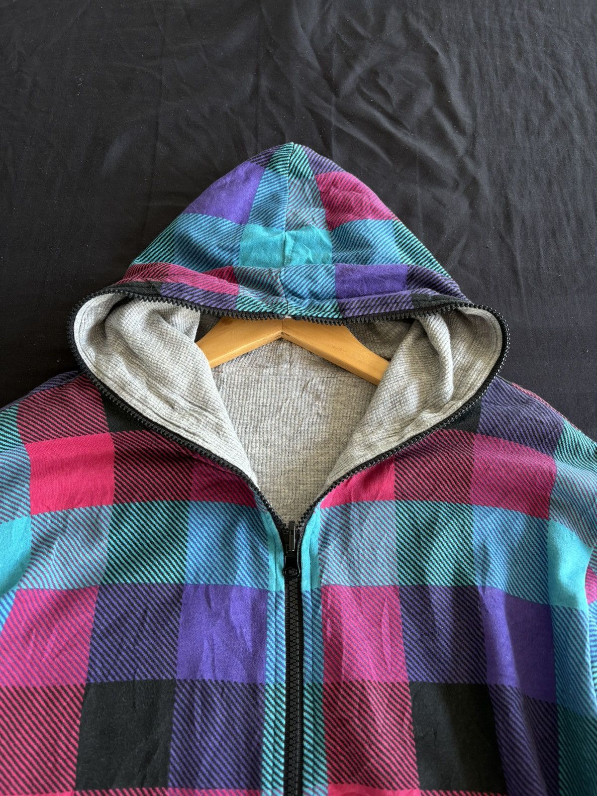 Japanese Brand M25QUARED Reversible Full Zip Hood Punk Y2K Style Size US L / EU 52-54 / 3 - 3 Thumbnail