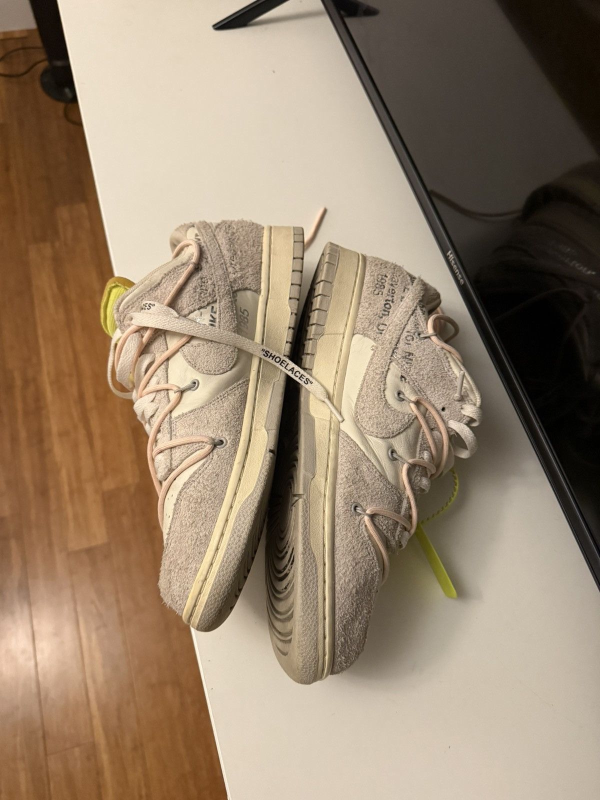 Nike × Off-White Nike Off-White x Dunk Low Lot 12 of 50 Size US 12 / EU 45 - 5 Thumbnail