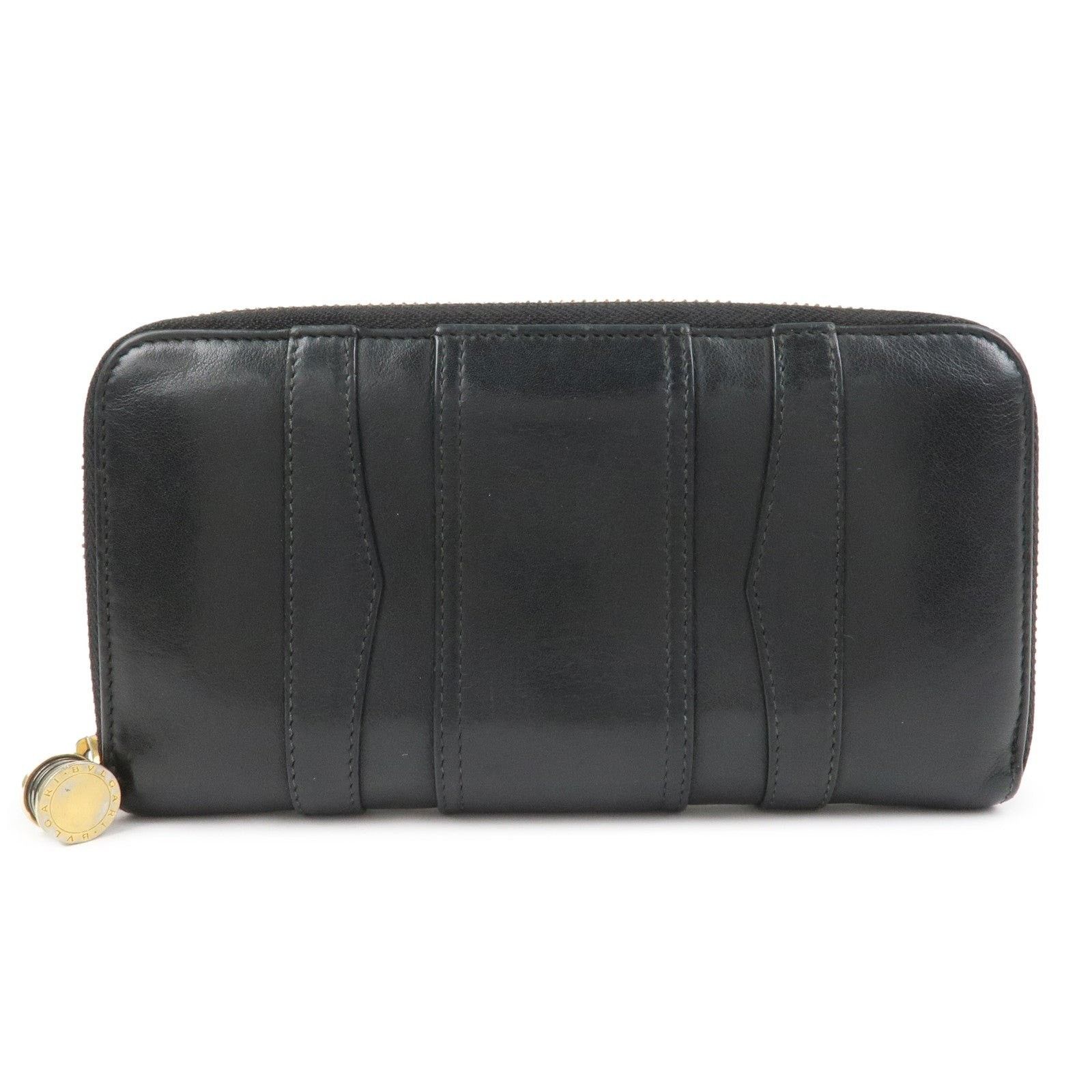 Bvlgari Bvlgari B.zero1 Zip Around Wallet Leather Black Size ONE SIZE - 1 Thumbnail