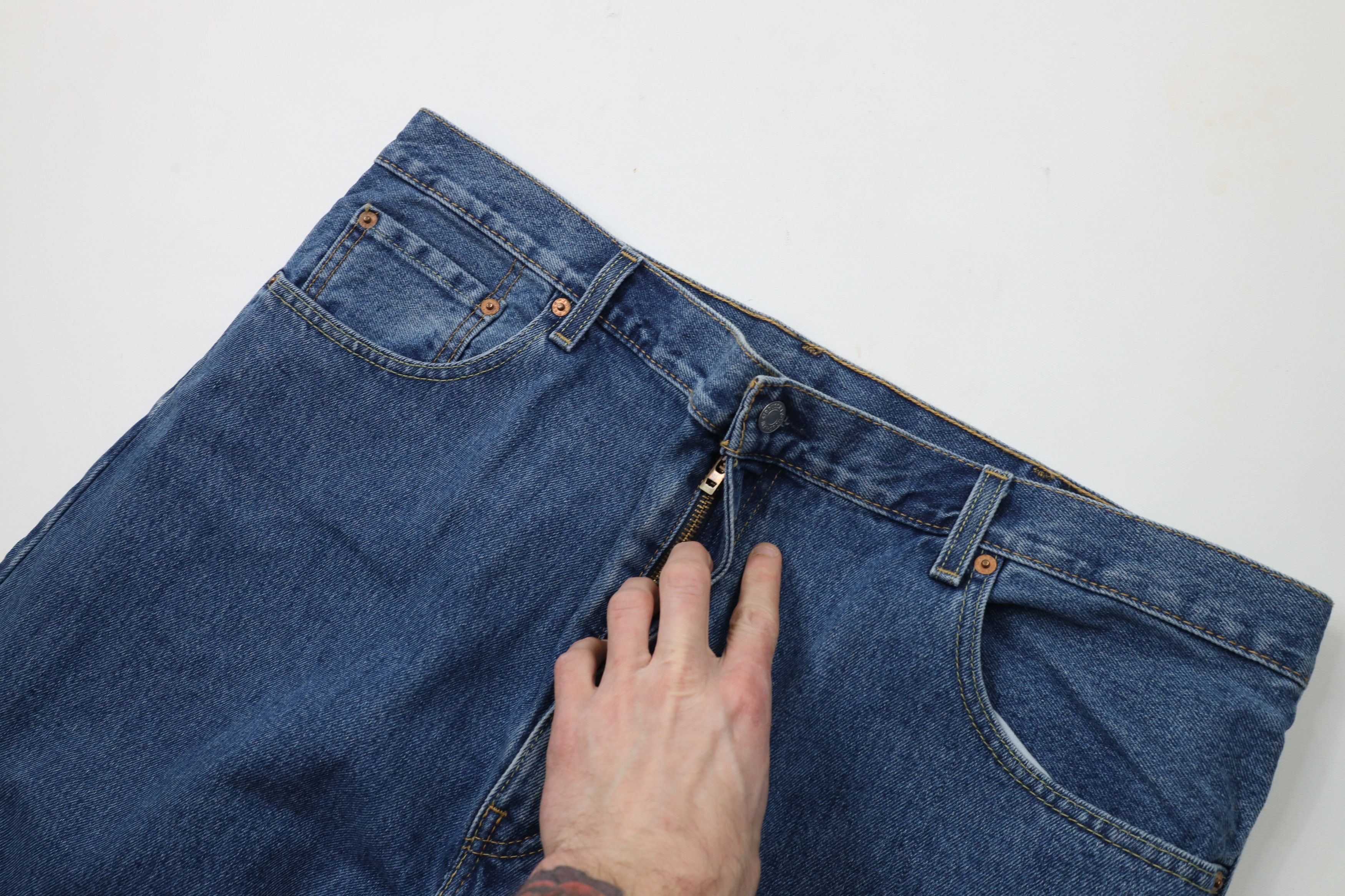 Levi's × Vintage Vintage Y2K Levis 517 Bootcut Flared Denim Jeans Blue Size US 42 / EU 58 - 6 Thumbnail