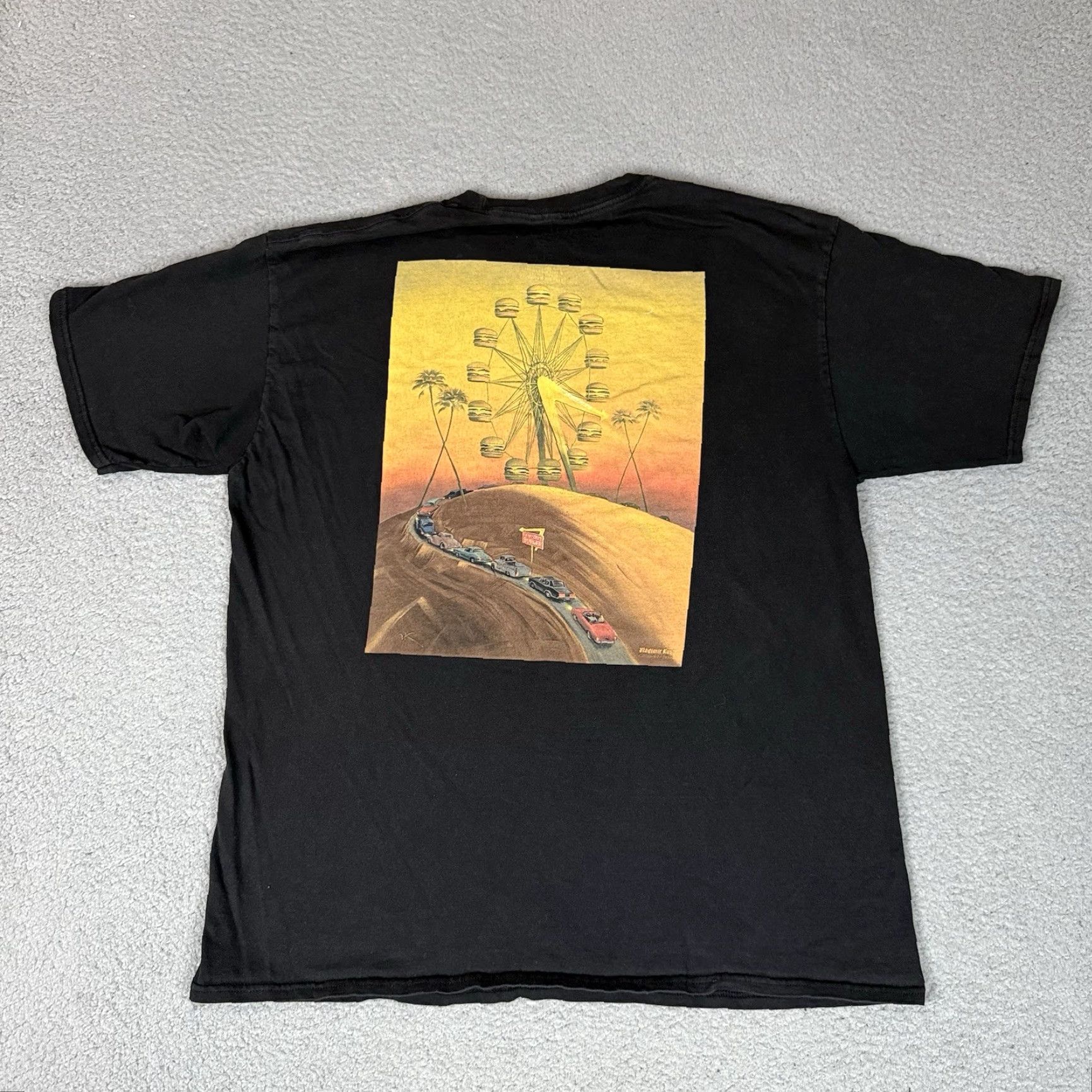 Vintage In N Out Burger T Shirt Adult XL Black Graphic Distressed Rare 70th Anniversary Size US XL / EU 56 / 4 - 4 Thumbnail
