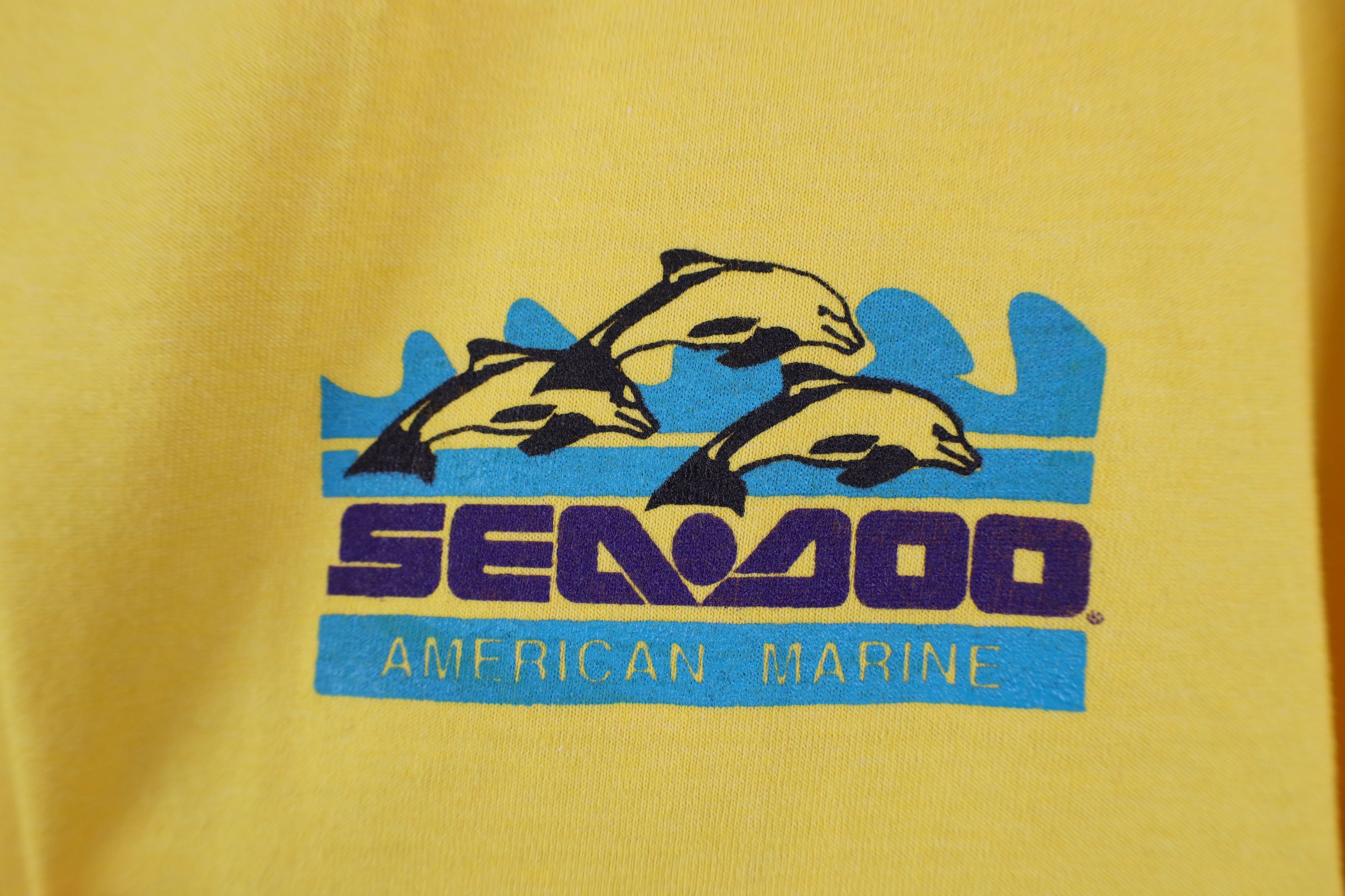 Fruit Of The Loom Vintage 80s 90s Sea Doo American Marine Jet Ski Boat T-Shirt Size US XL / EU 56 / 4 - 4 Thumbnail