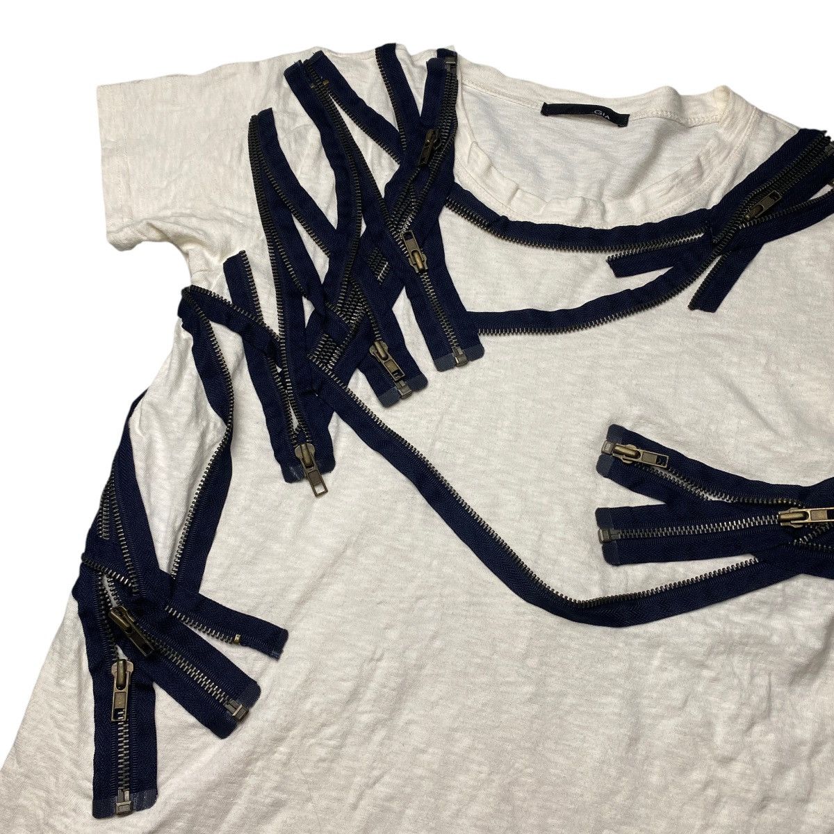 If Six Was Nine 2000's Gia Crazy Multizip Shirt Size US S / EU 44-46 / 1 - 3 Thumbnail