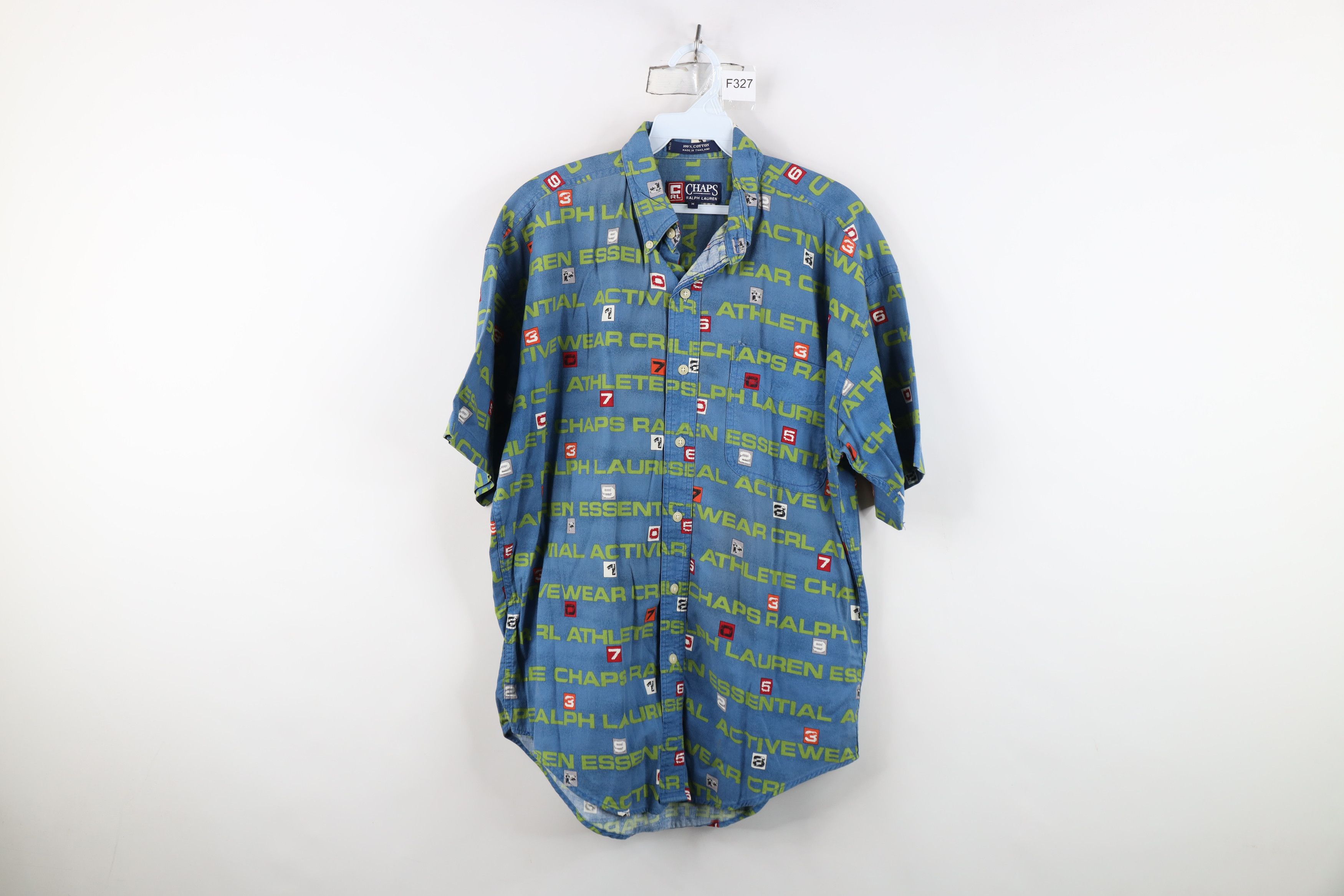 Polo Ralph Lauren Vintage 90s Chaps Ralph Lauren Over Print Button Down Shirt Size US M / EU 48-50 / 2 - 1 Thumbnail