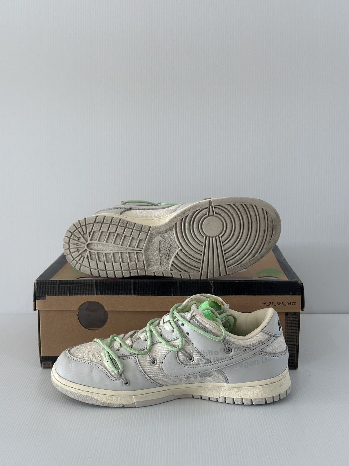 Nike × Off-White Nike x Off White Dunk Low Lot 7 of 50 Size US 10 / EU 43 - 8 Thumbnail