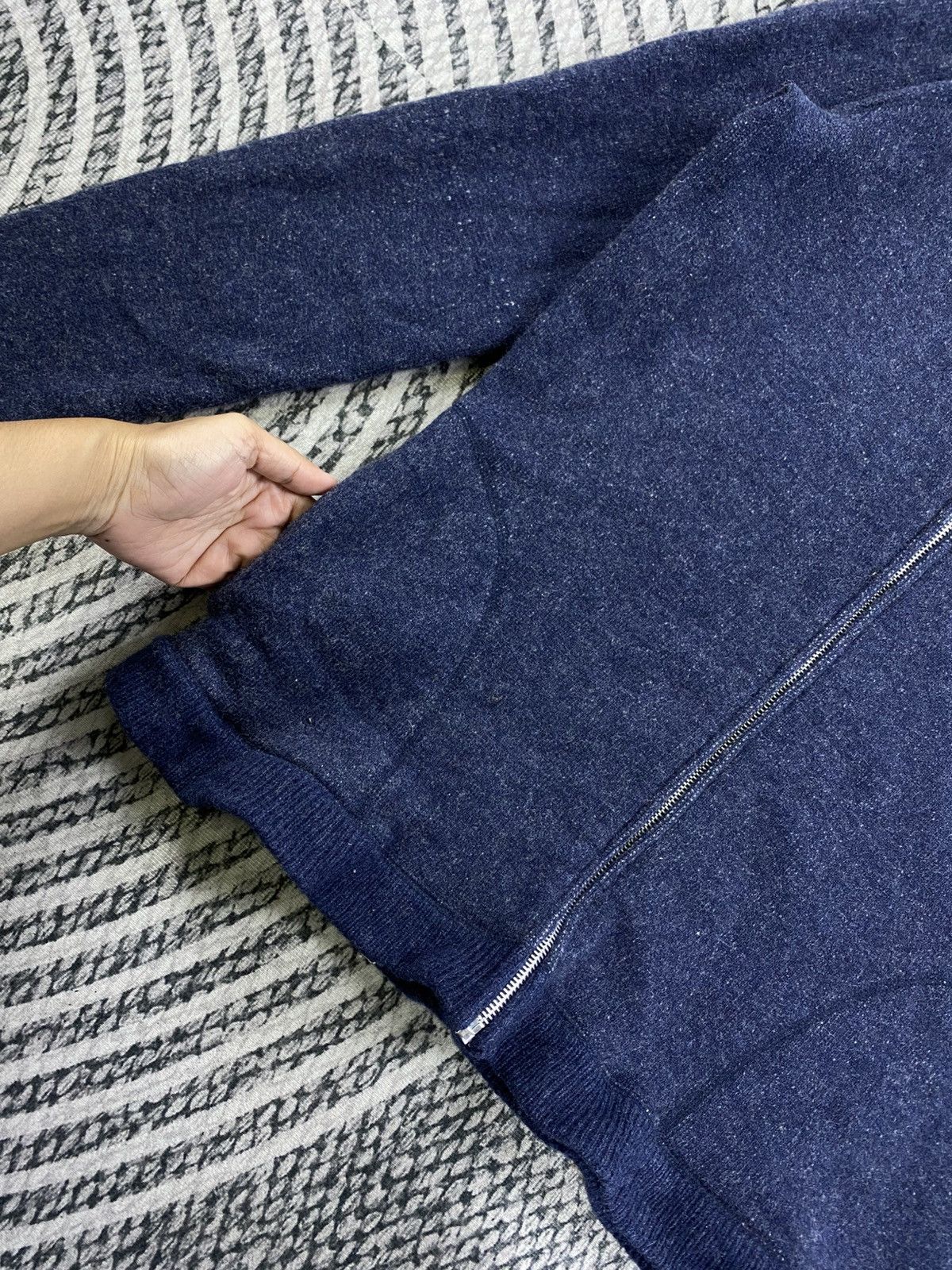 Eternal Vtg Eternal Navy Turtle Neck Fullzip Knit Sweater Size US S / EU 44-46 / 1 - 7 Thumbnail